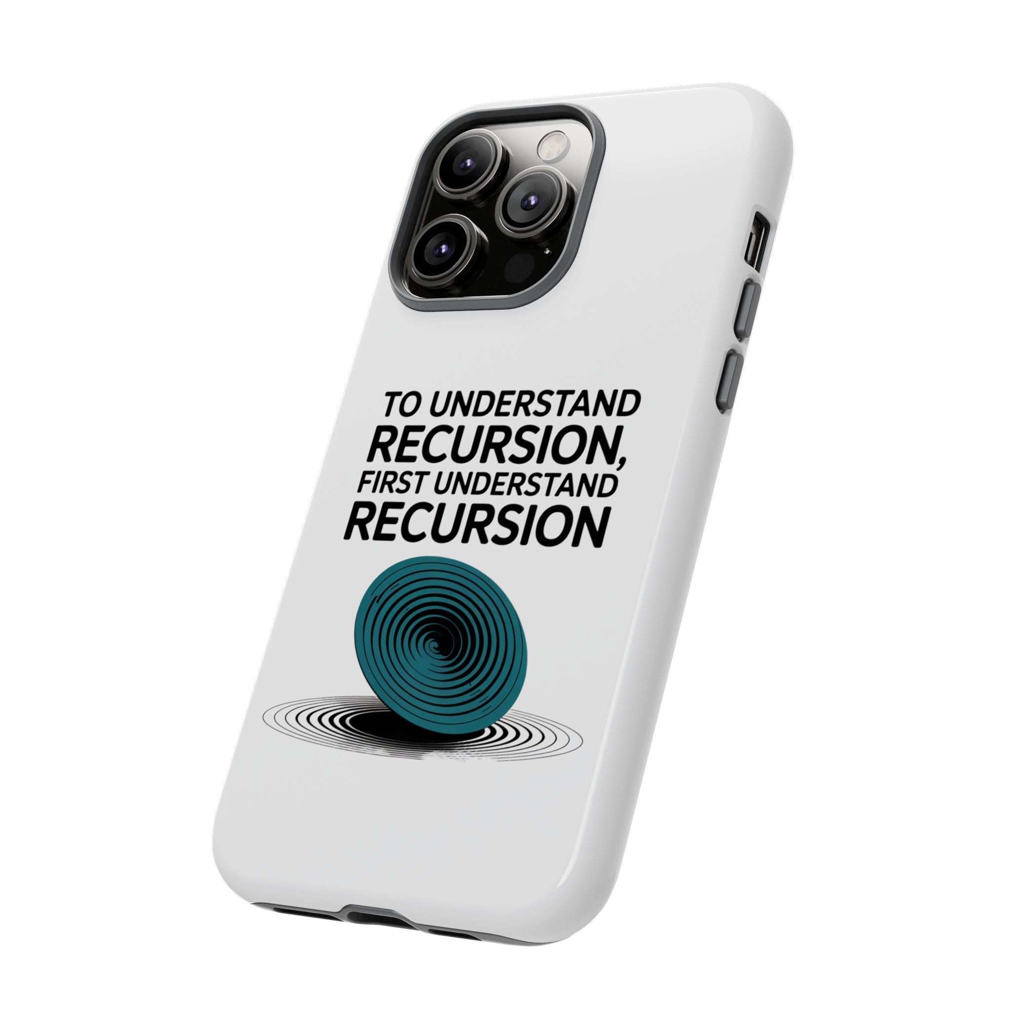 Recursion Black- Impact-Resistant Phone Case