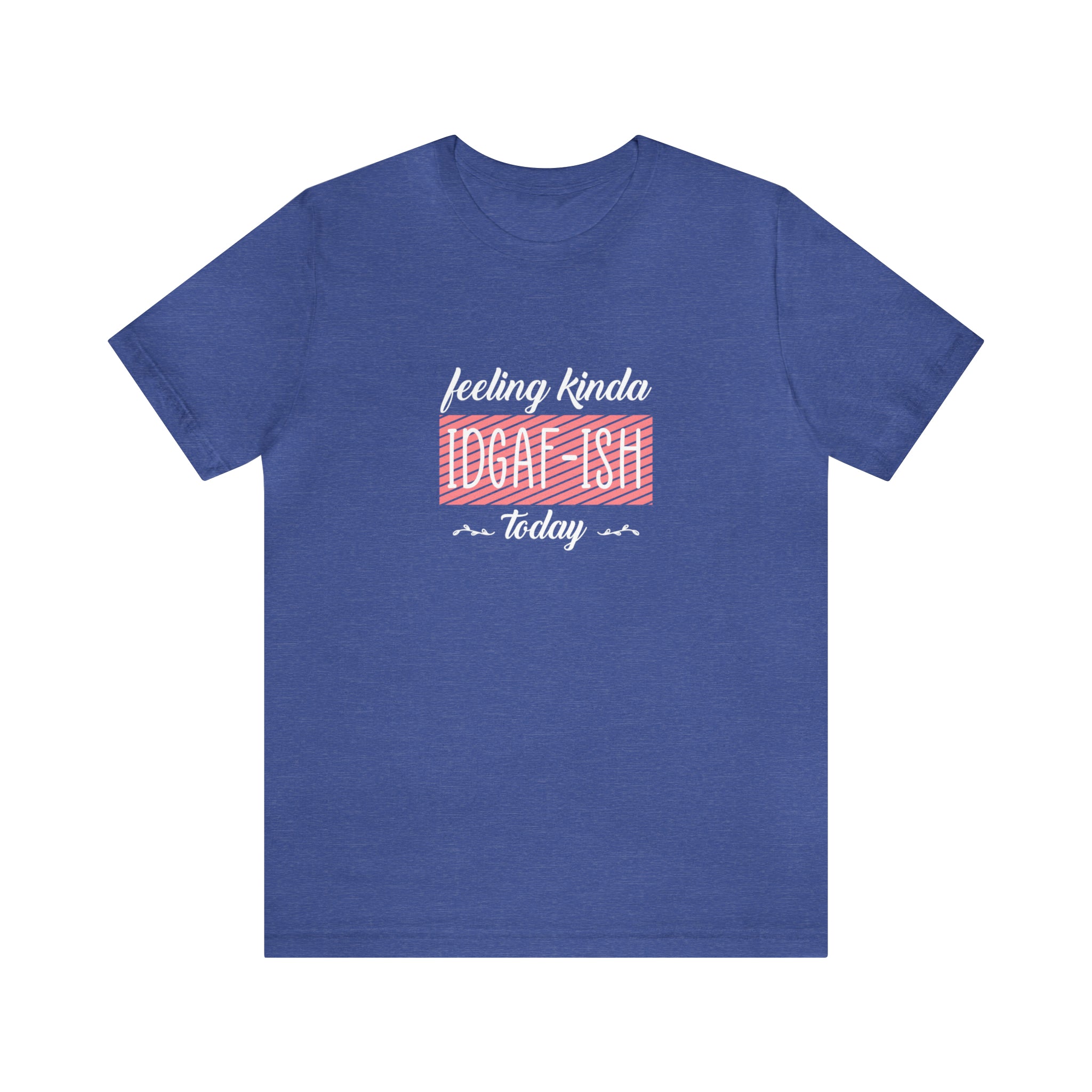 A Feeling kinda T-Shirt with the words 'flying kites today' on it, made by Printify.