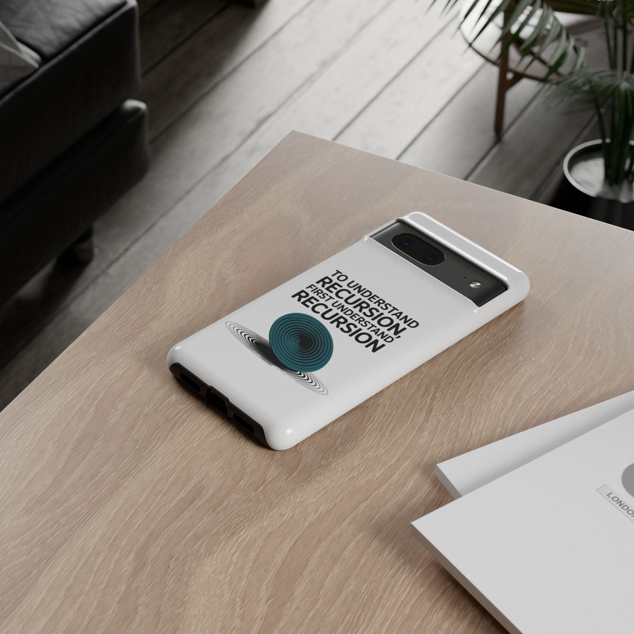 Recursion Black- Impact-Resistant Phone Case