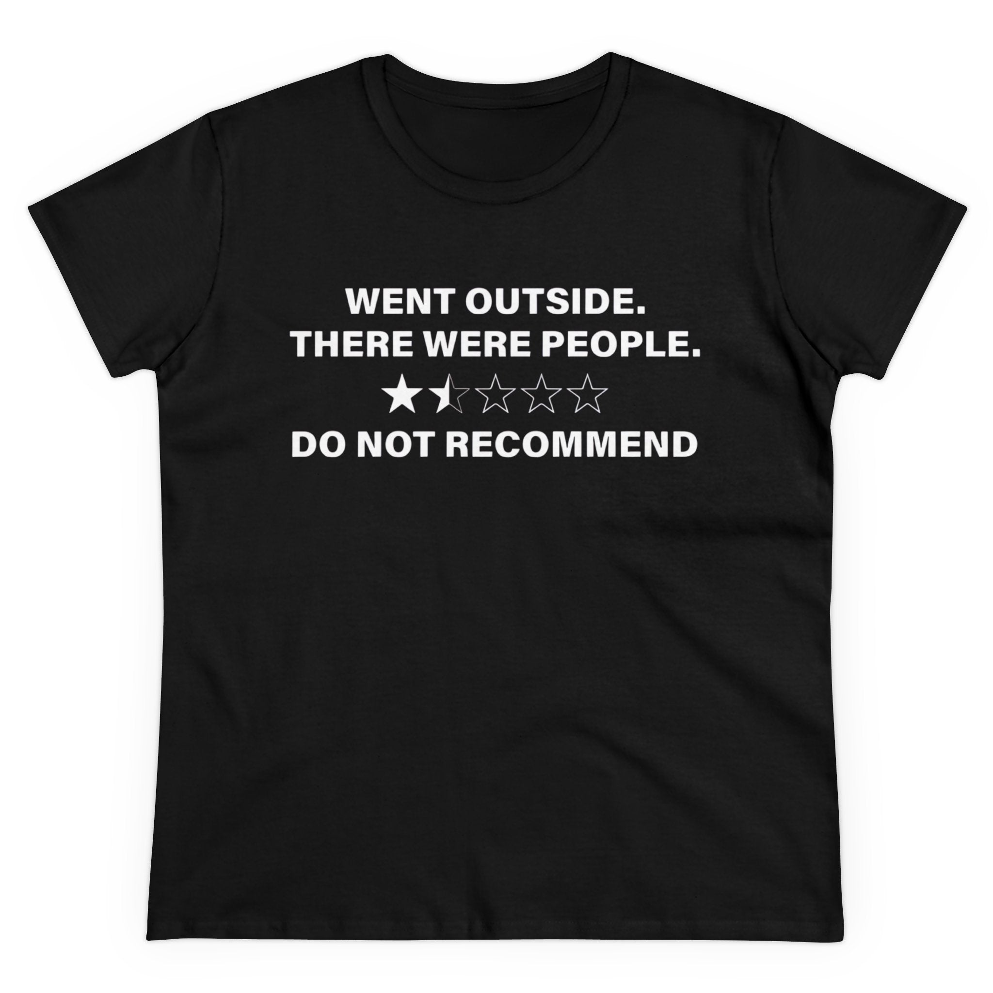 Went Outside There Were People - Women's Tee