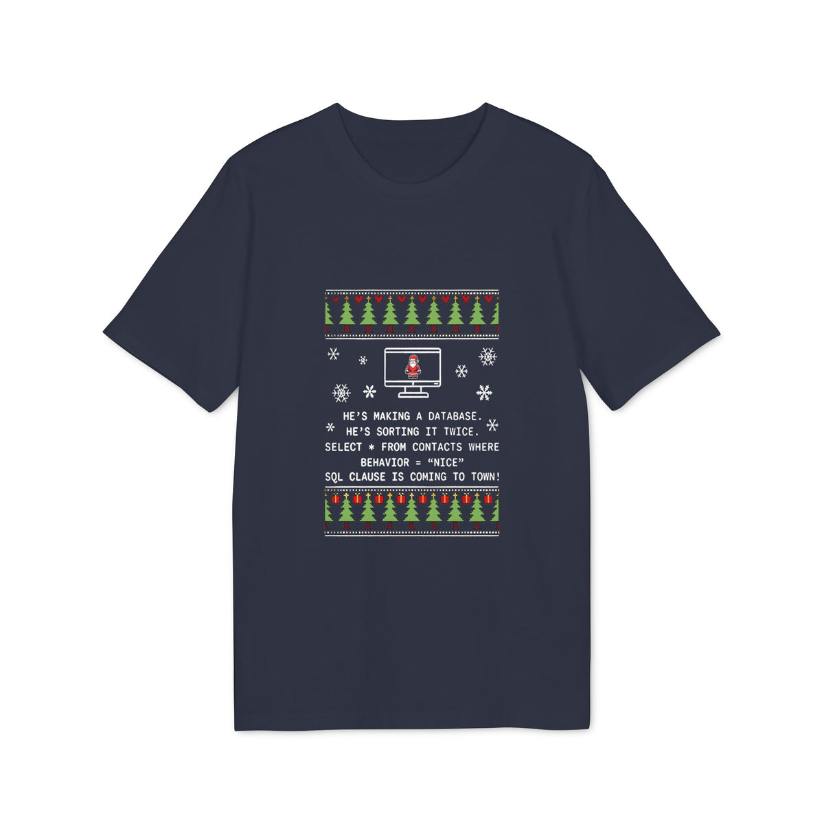 SQL Santa Clause Organic Tee