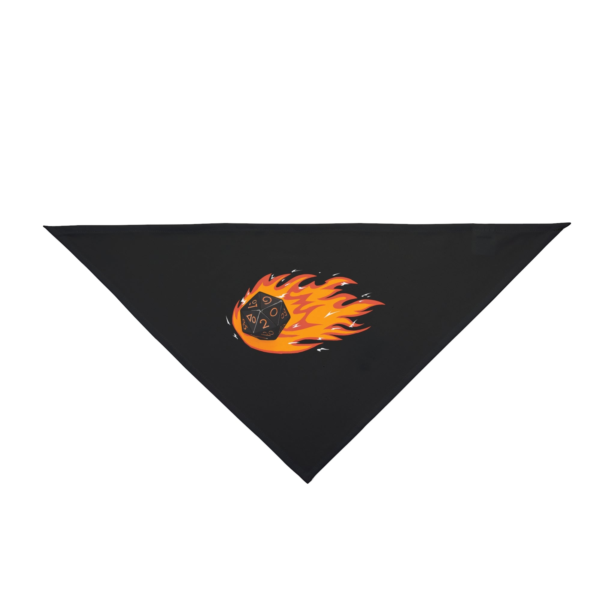 Polyhedral Dice On Fire - Pet Bandana