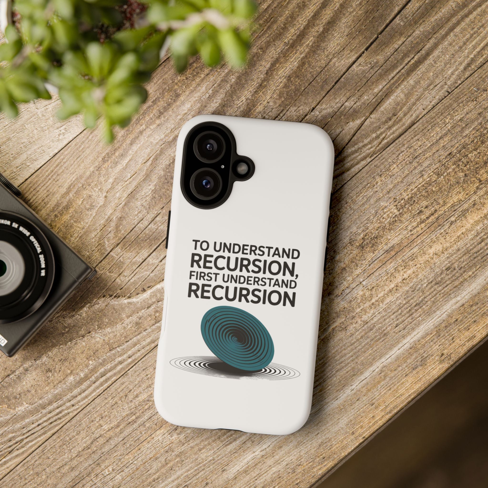 Recursion Black- Impact-Resistant Phone Case