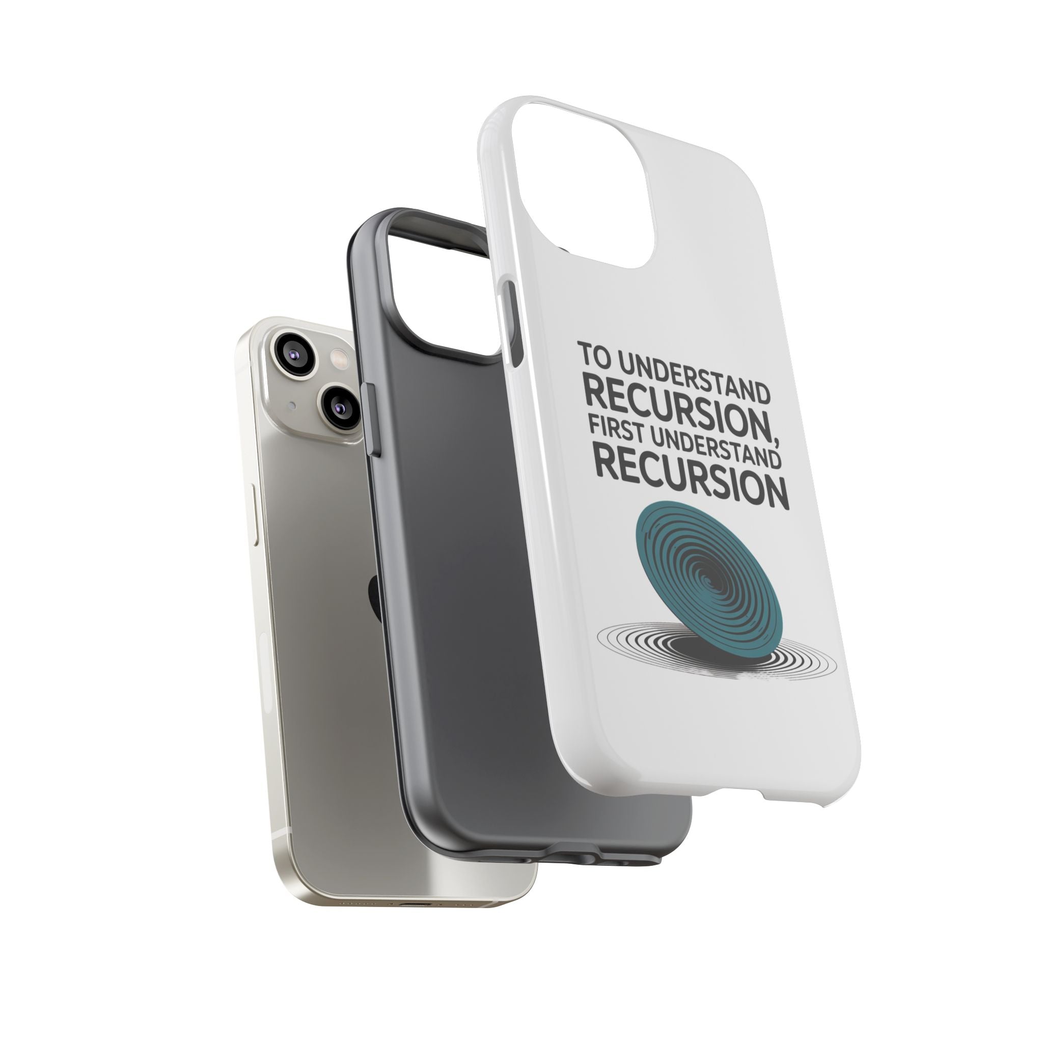 Recursion Black- Impact-Resistant Phone Case