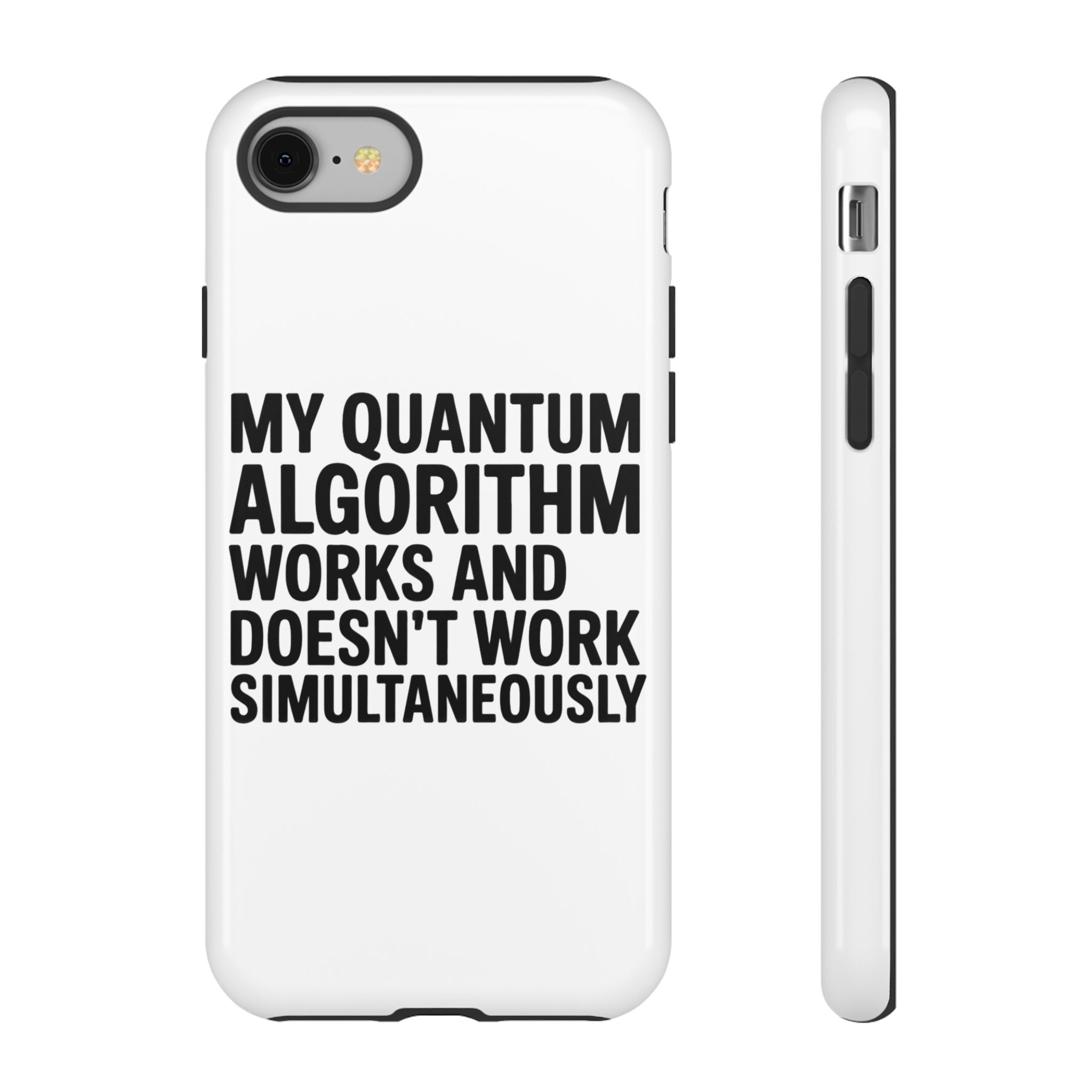My quantum algorithm works and doesnt work black- Impact-Resistant Phone Case