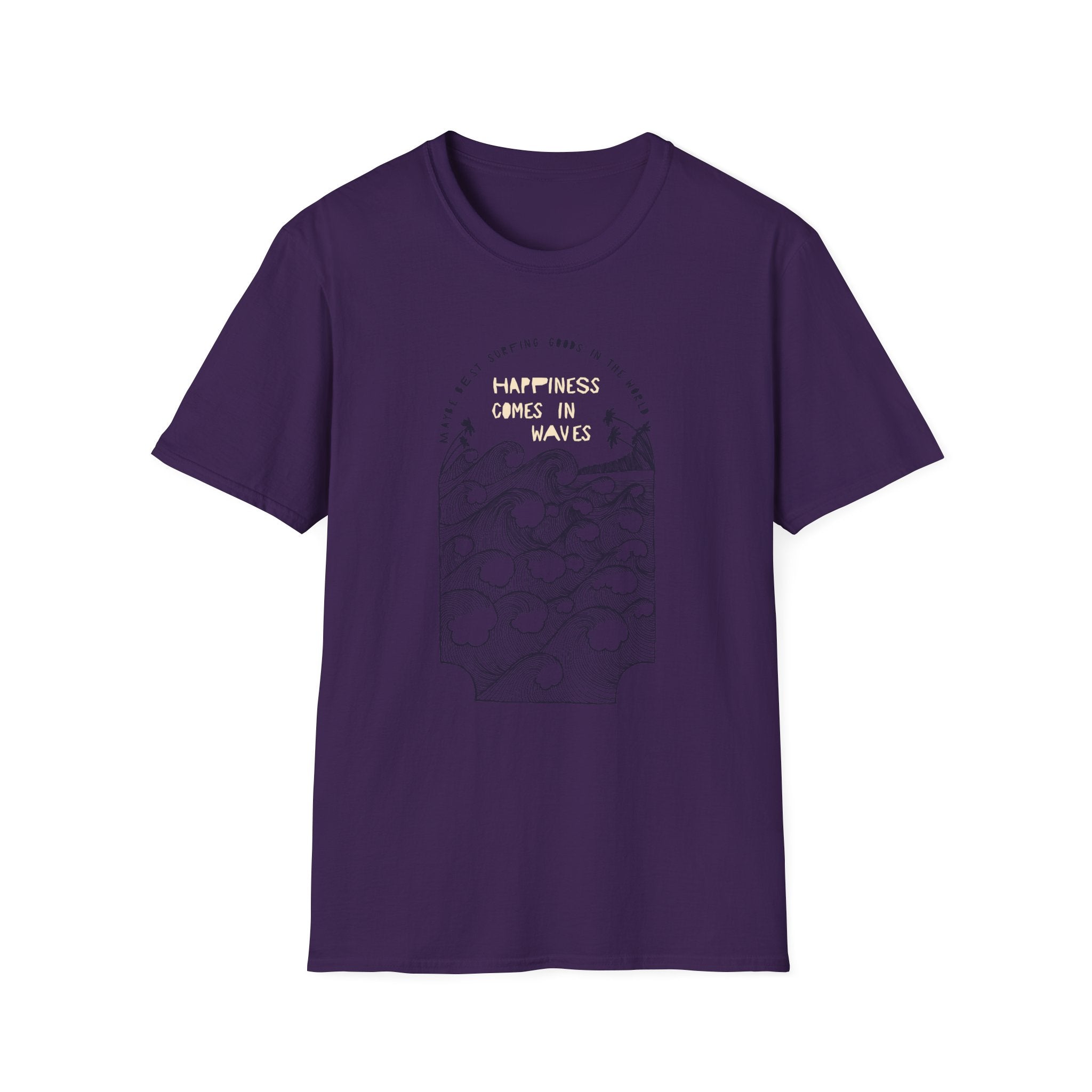 Happiness Comes in Waves T-Shirt