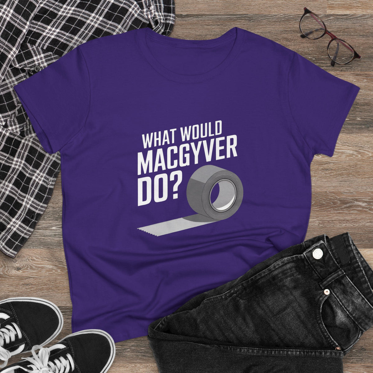 Duct Tape Fixes Everything Women's Tee