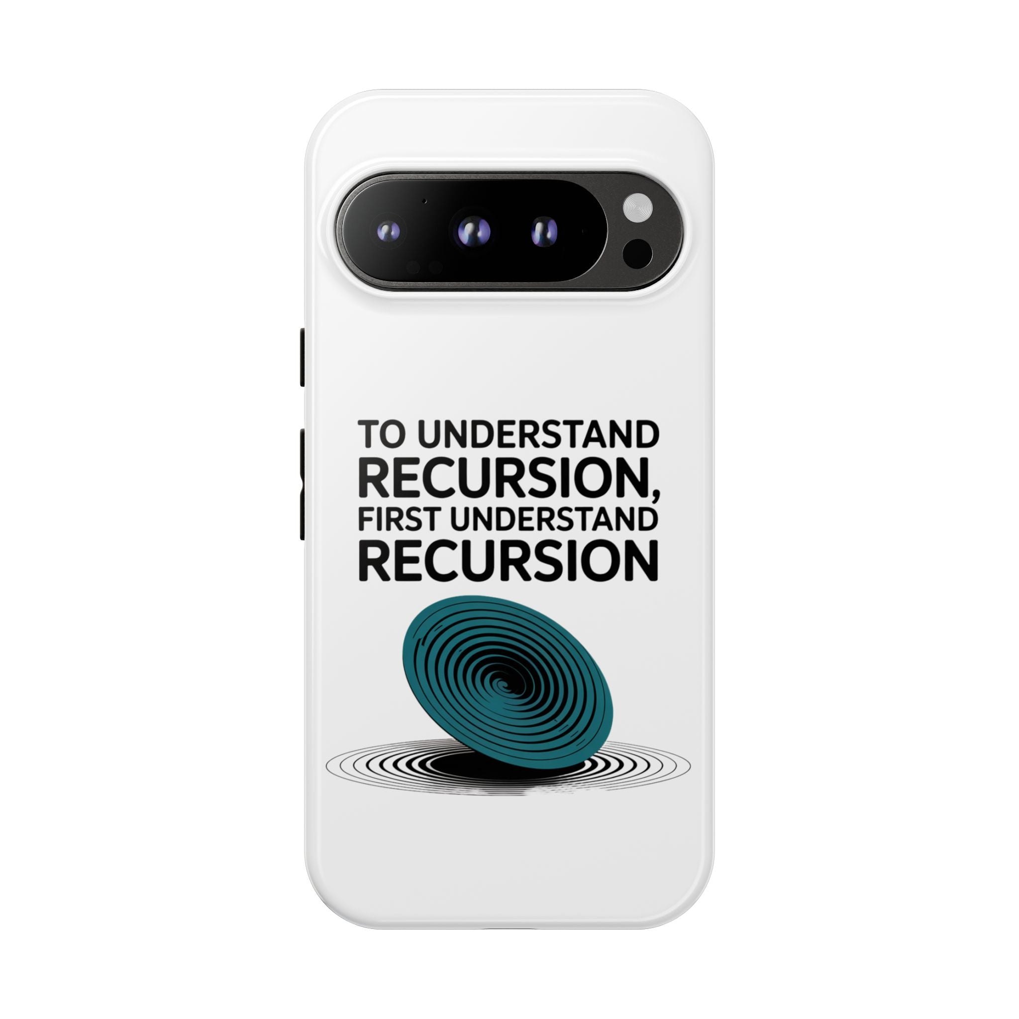 Recursion Black- Impact-Resistant Phone Case