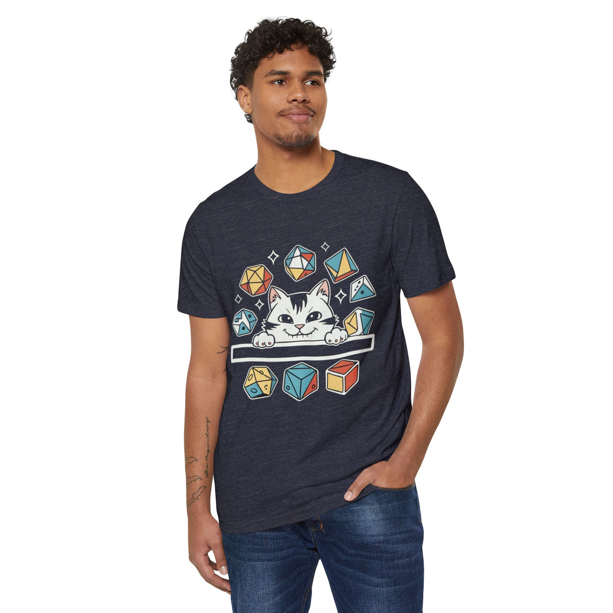 Cat Dice Goblin Recycled Organic Tee