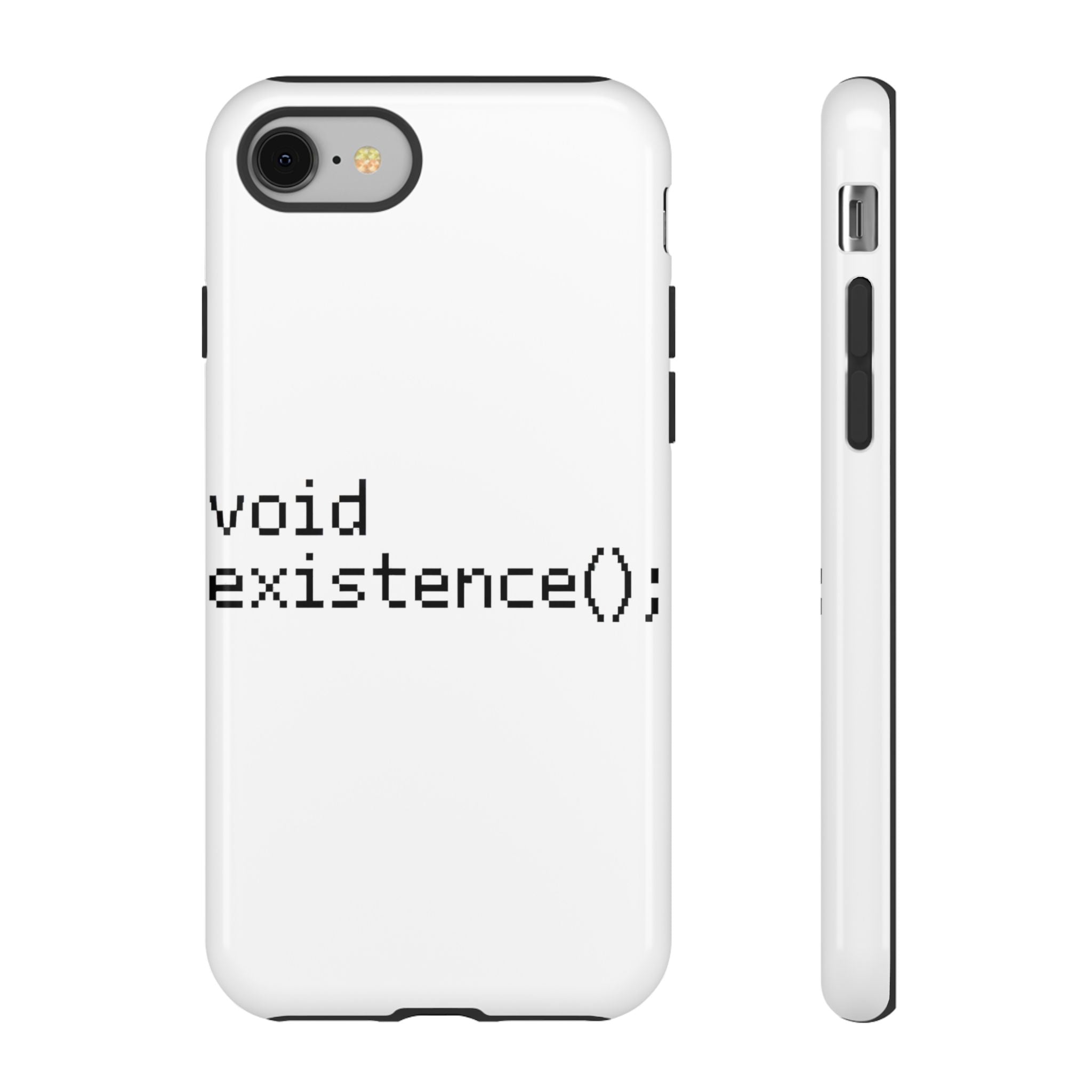 Void existence black- Impact-Resistant Phone Case