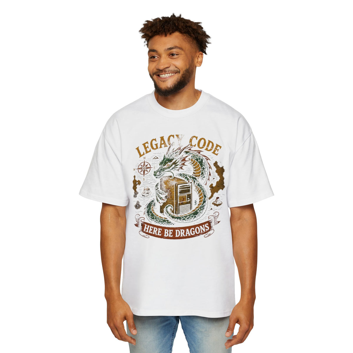 Legacy Code, Here Be Dragons Oversized Tee
