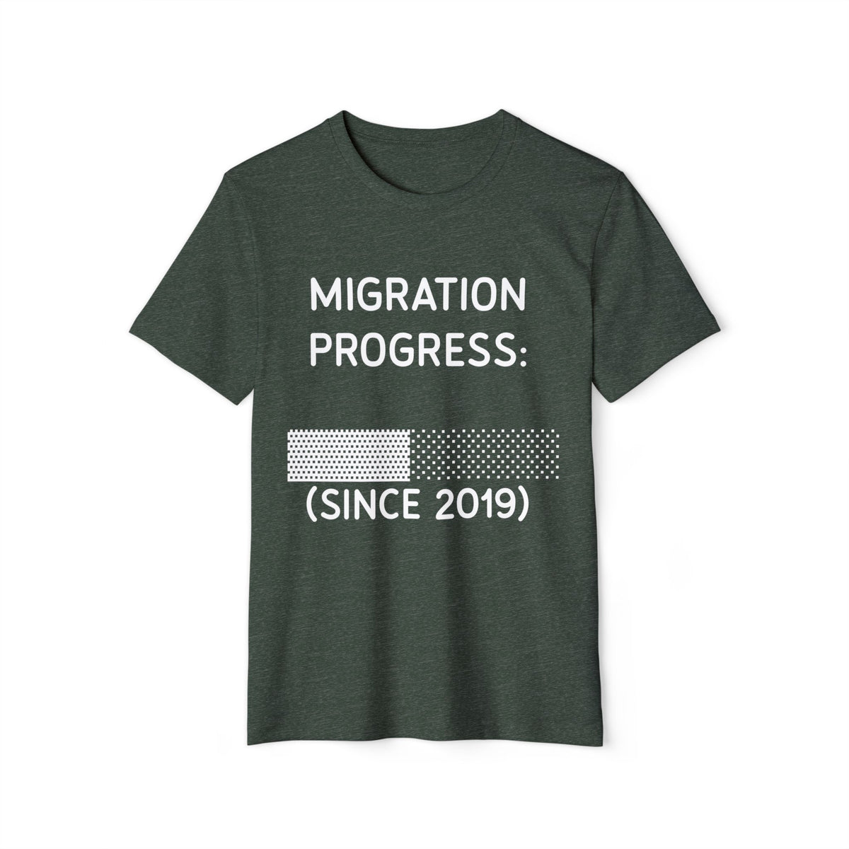 Migration Progress Since 2019 Recycled Organic Tee