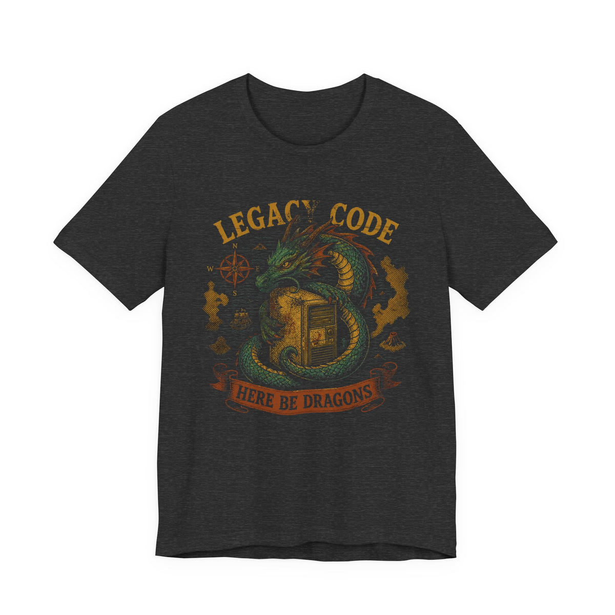 Legacy Code, Here Be Dragons T-Shirt