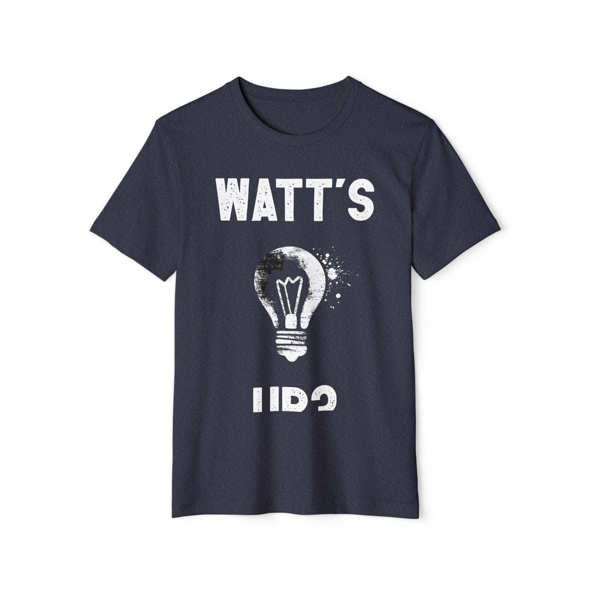 Watt's Up Light Bulb Recycled Organic Tee