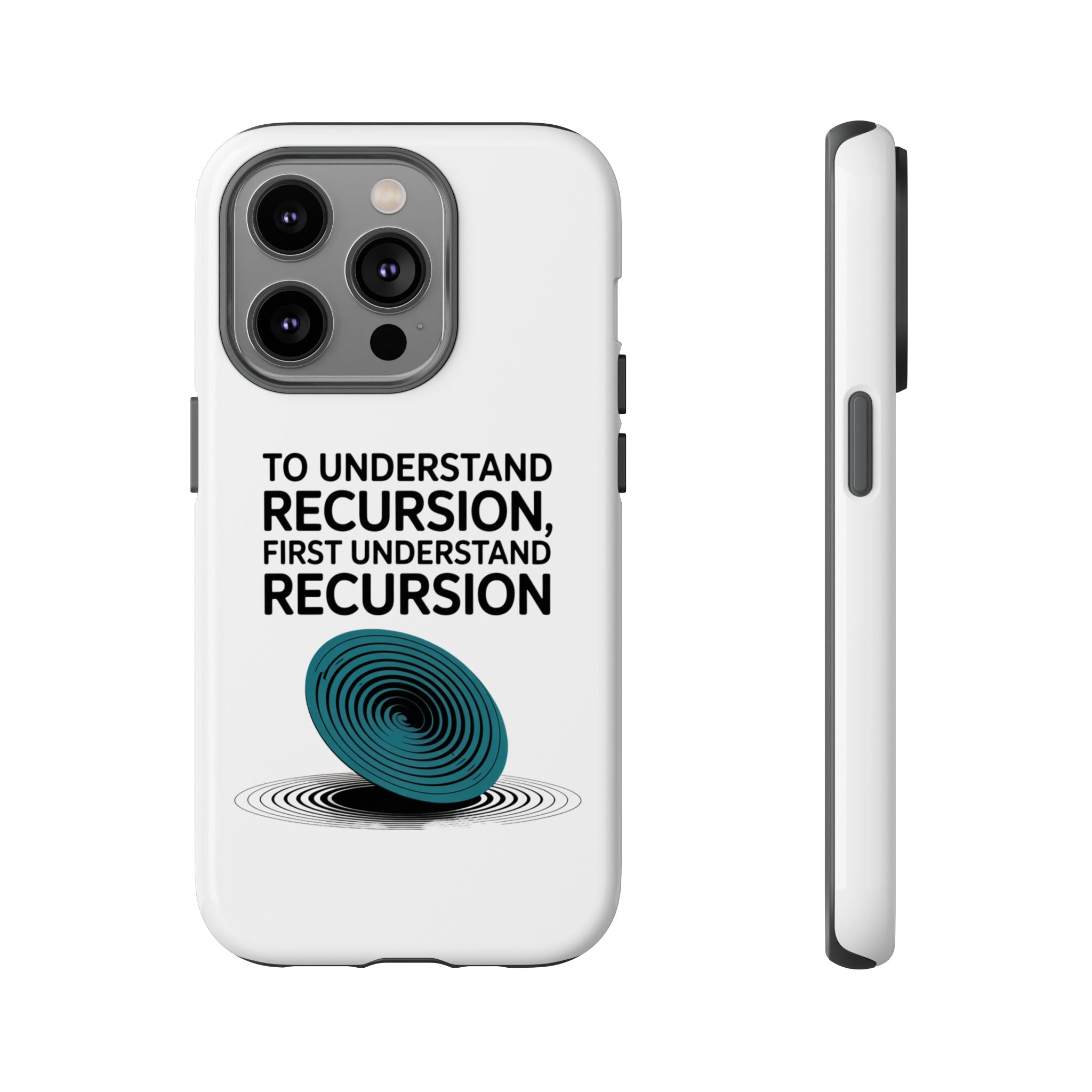 Recursion Black- Impact-Resistant Phone Case