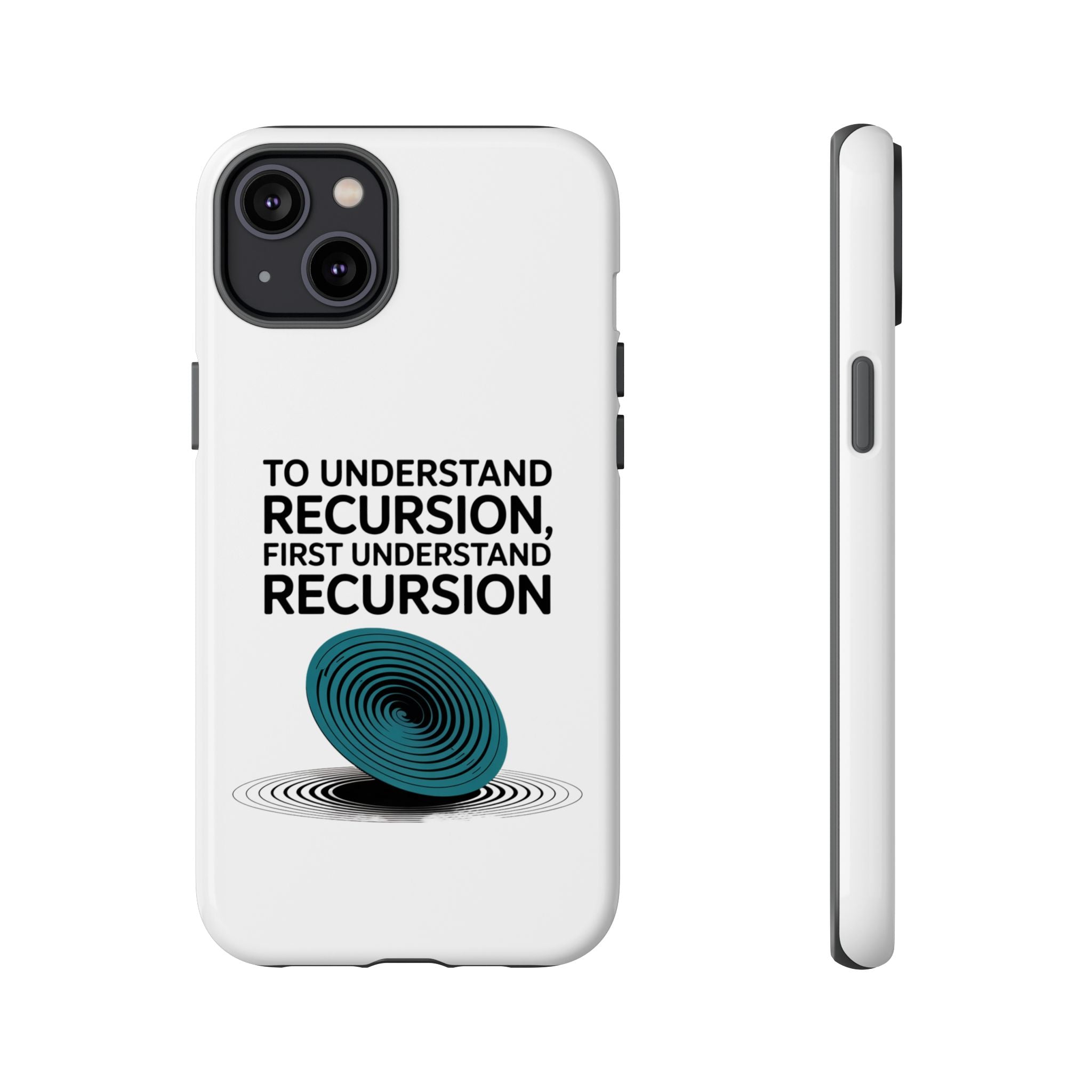 Recursion Black- Impact-Resistant Phone Case