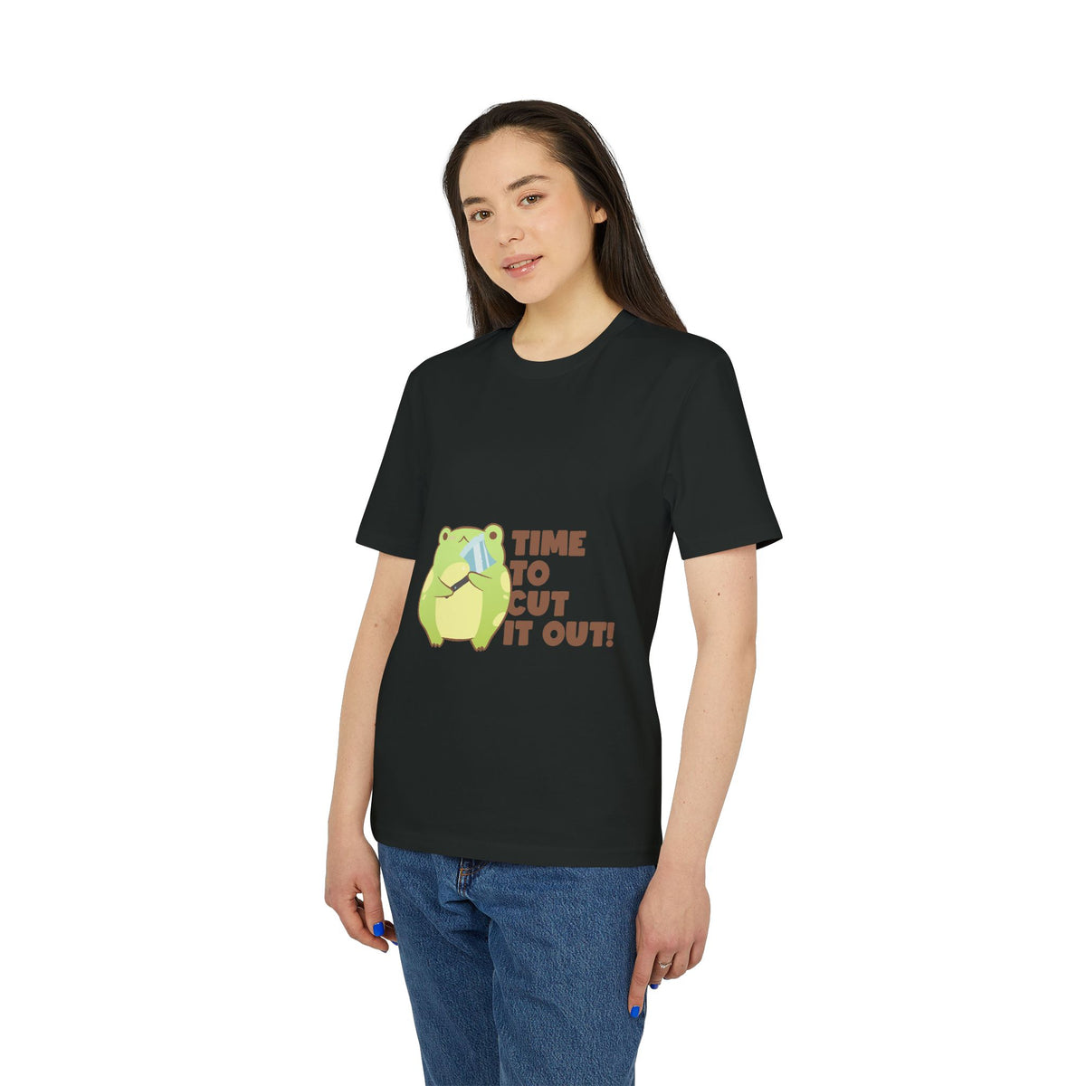 Time to Cut It Out Frog Organic Tee