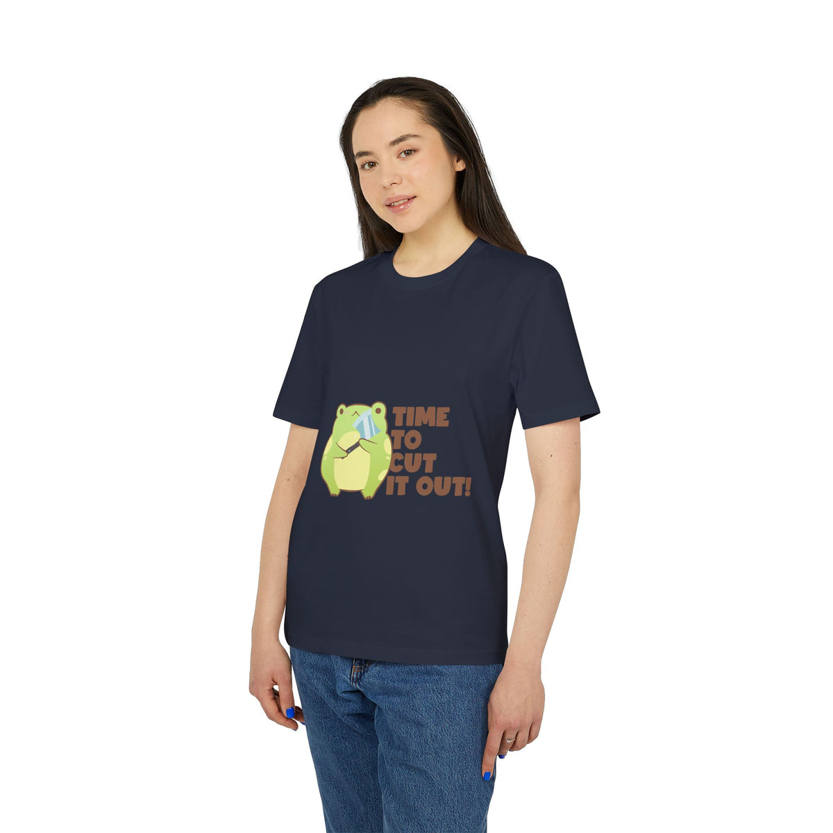 Time to Cut It Out Frog Organic Tee