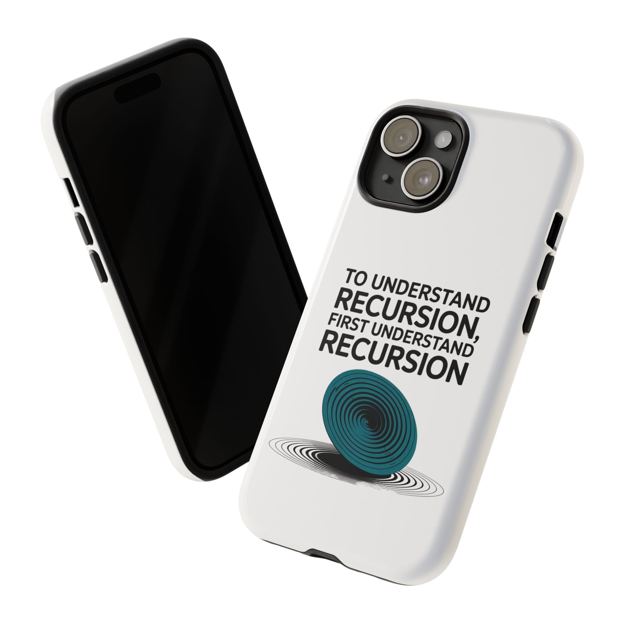 Recursion Black- Impact-Resistant Phone Case