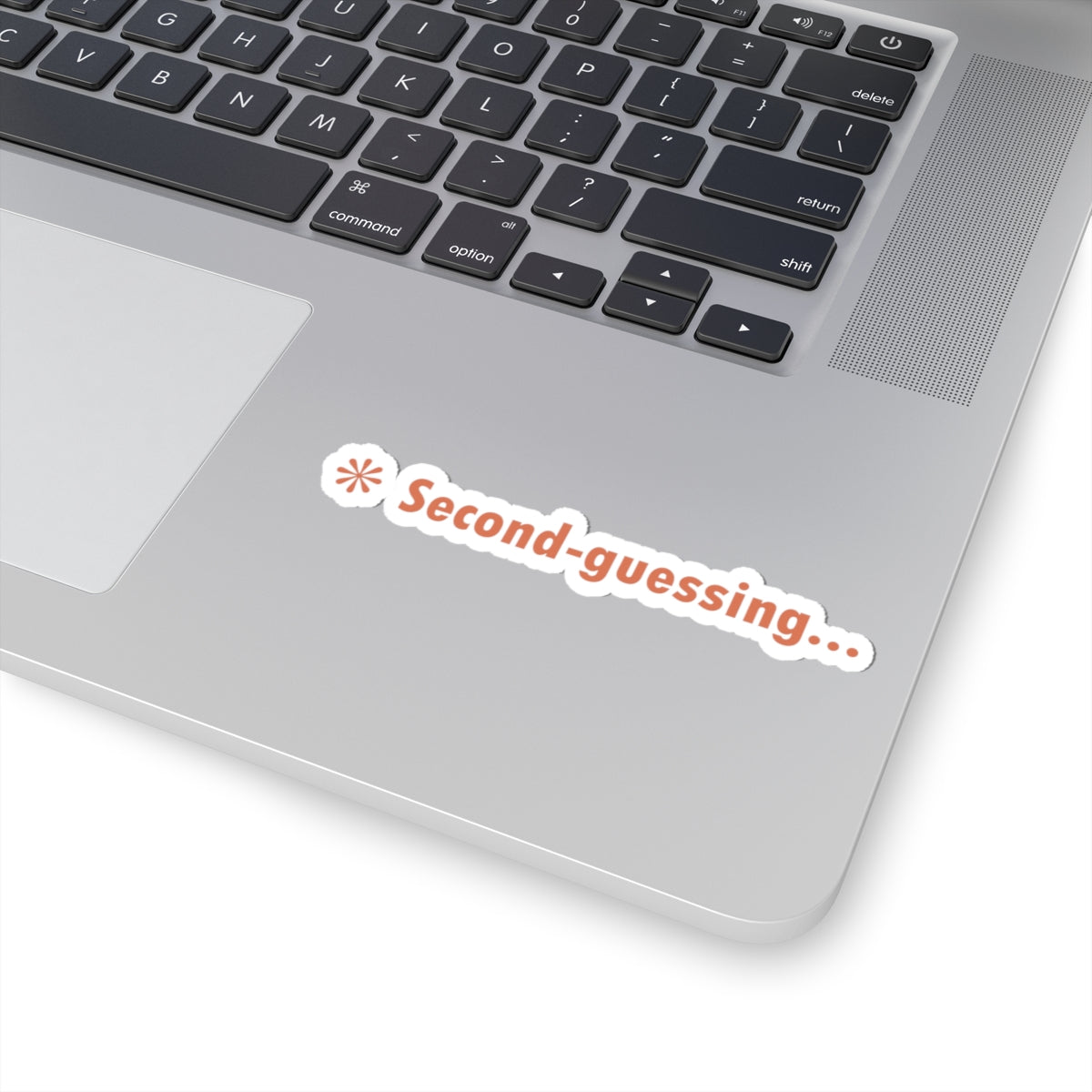Claude Code Kiss-Cut Stickers, Second Guessing Design, Vinyl Decals, Laptop Stickers, Planner Accessories, Waterproof Sticker Pack