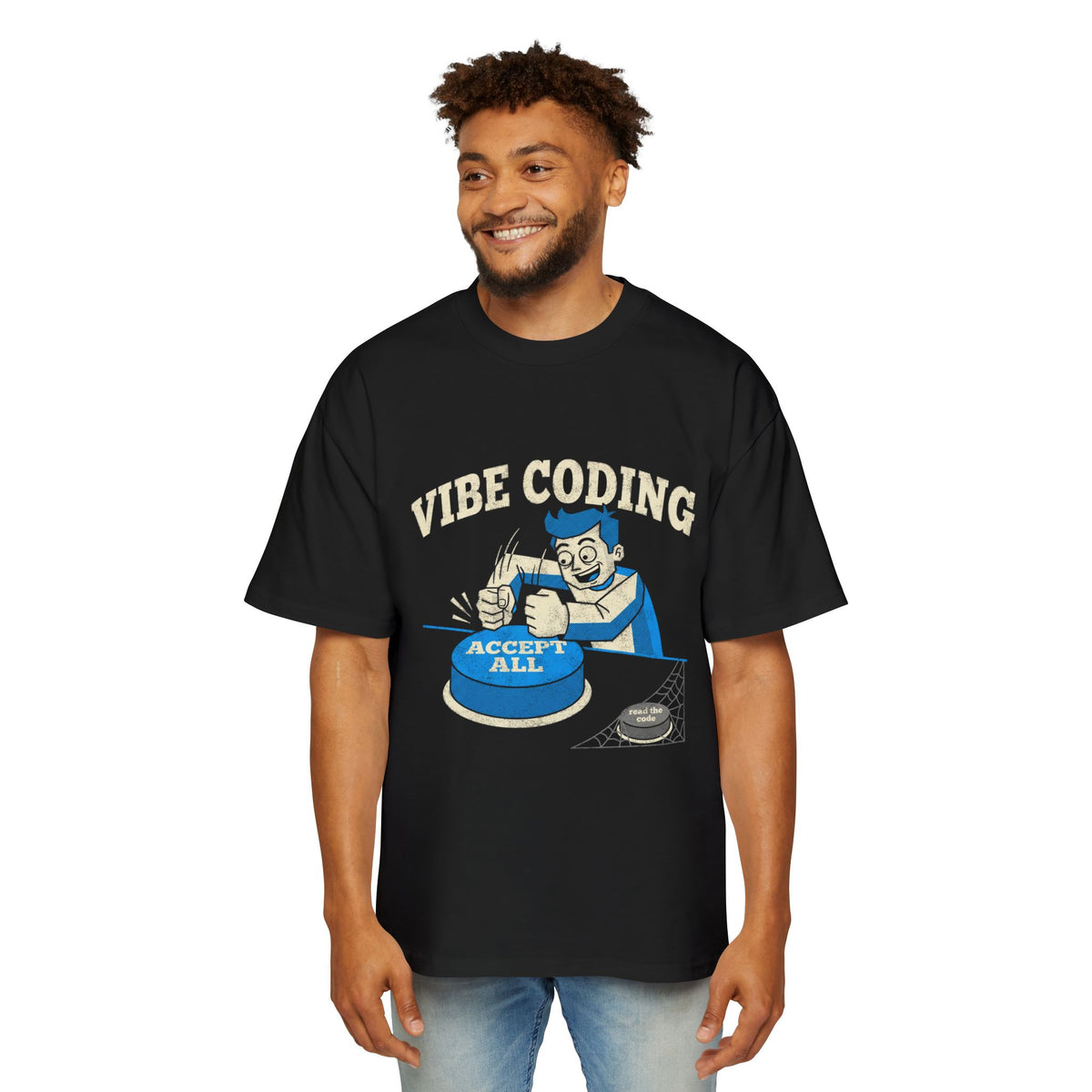 Vibe Coding Accept All Oversized Tee