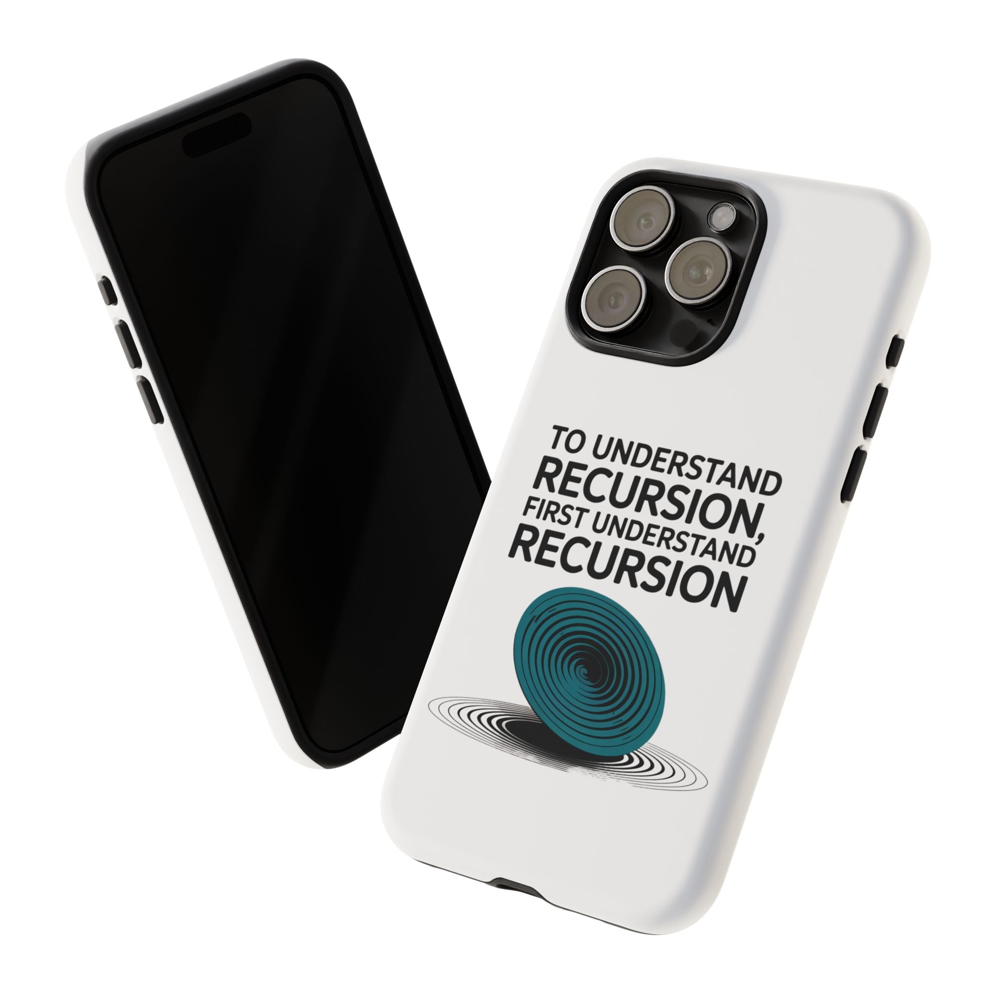 Recursion Black- Impact-Resistant Phone Case