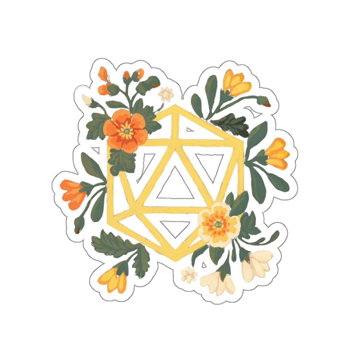 Flower Polyhedron - Sticker