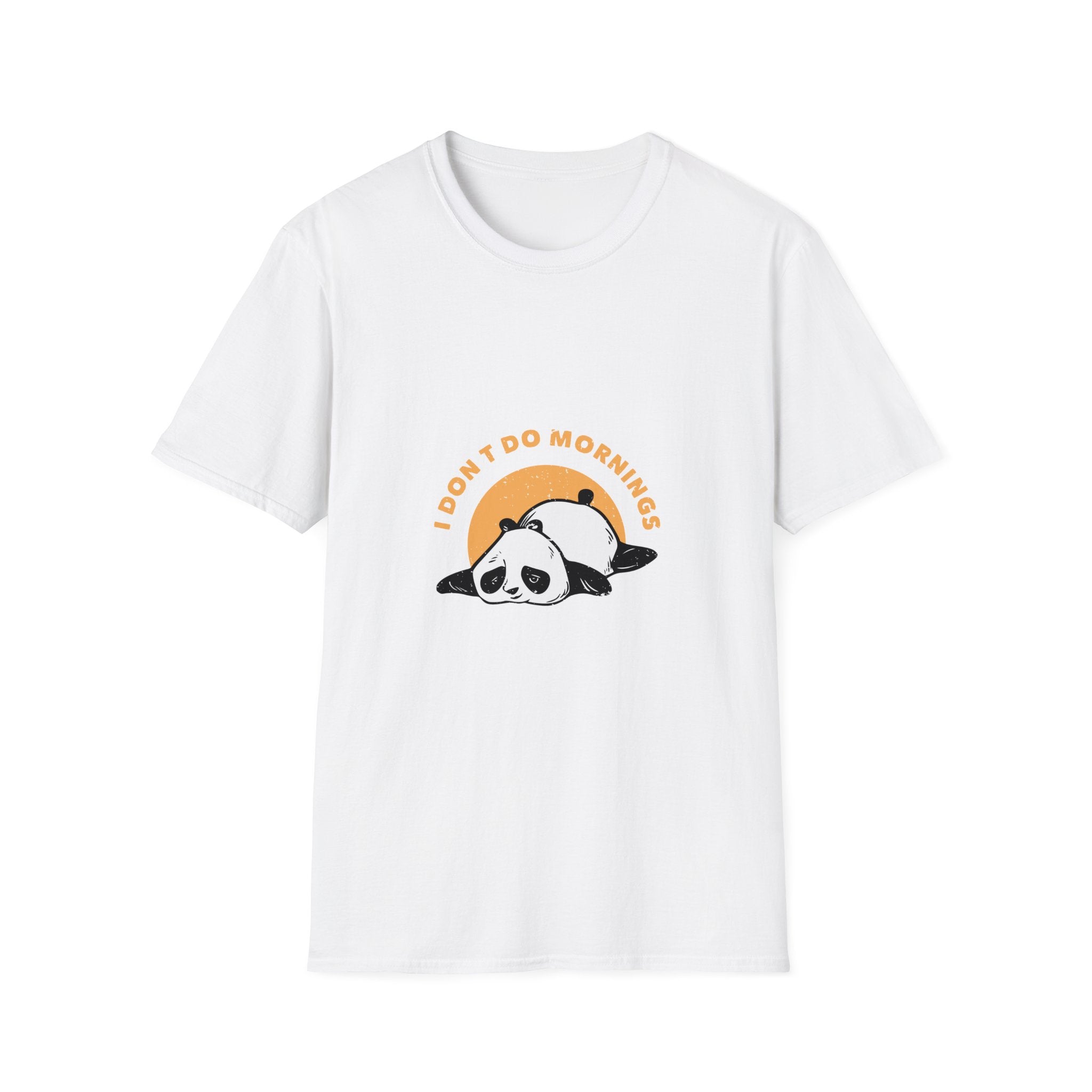 I Don't Do Mornings Panda T-Shirt