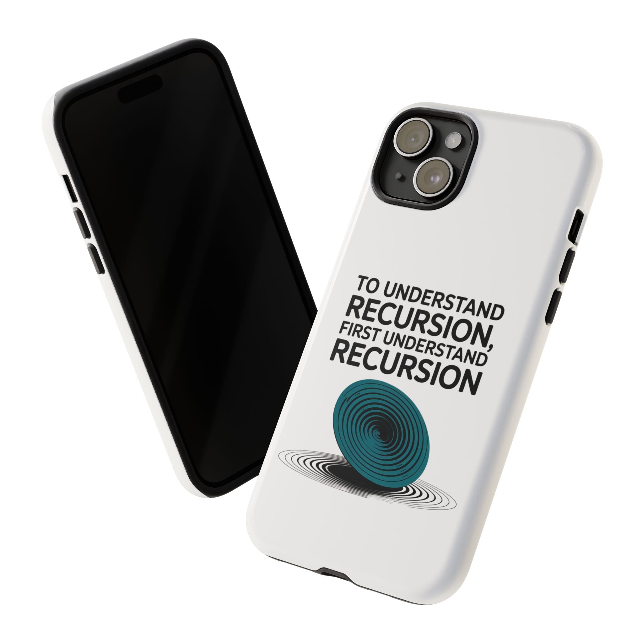 Recursion Black- Impact-Resistant Phone Case