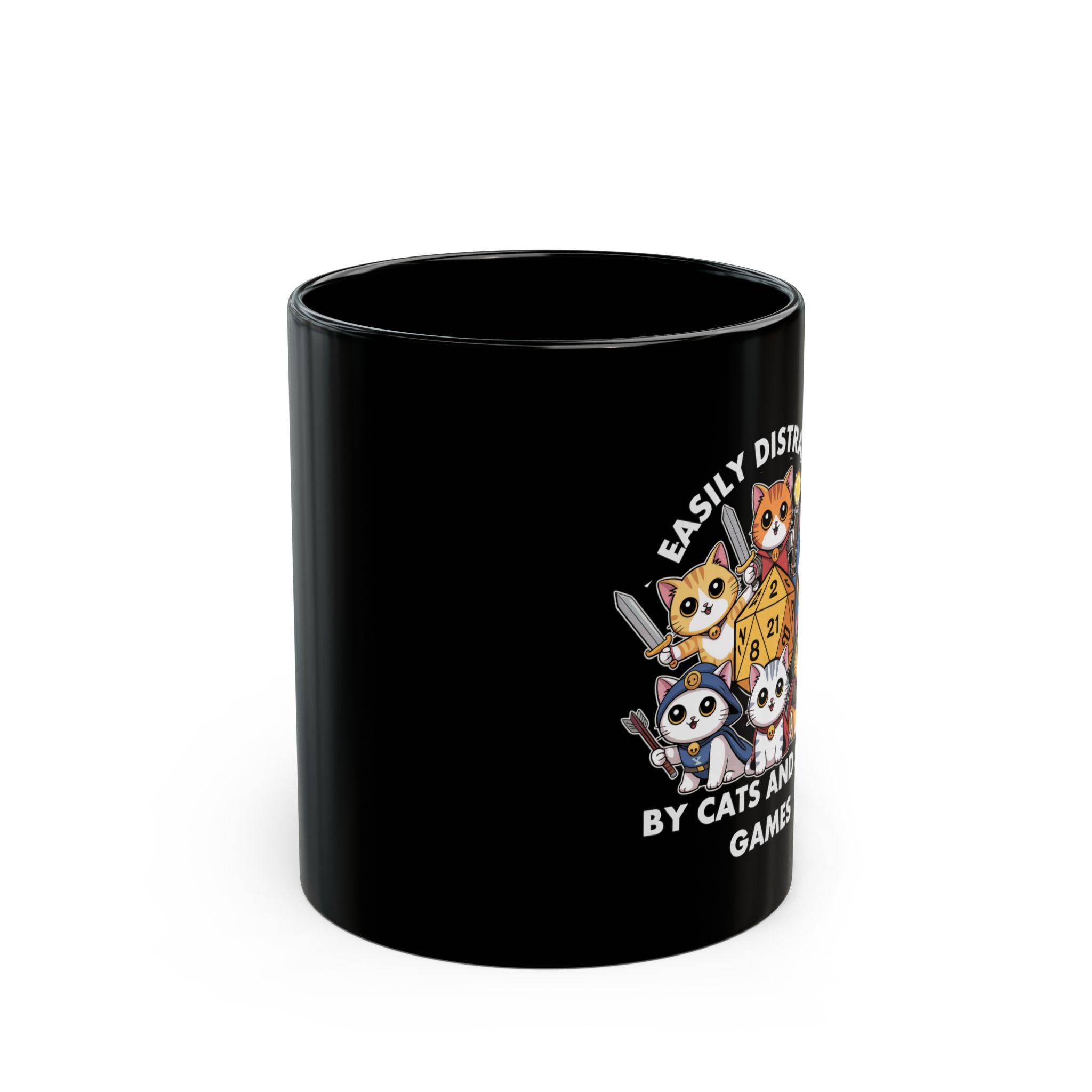 Easily Distracted By Cats and Side Games Mug