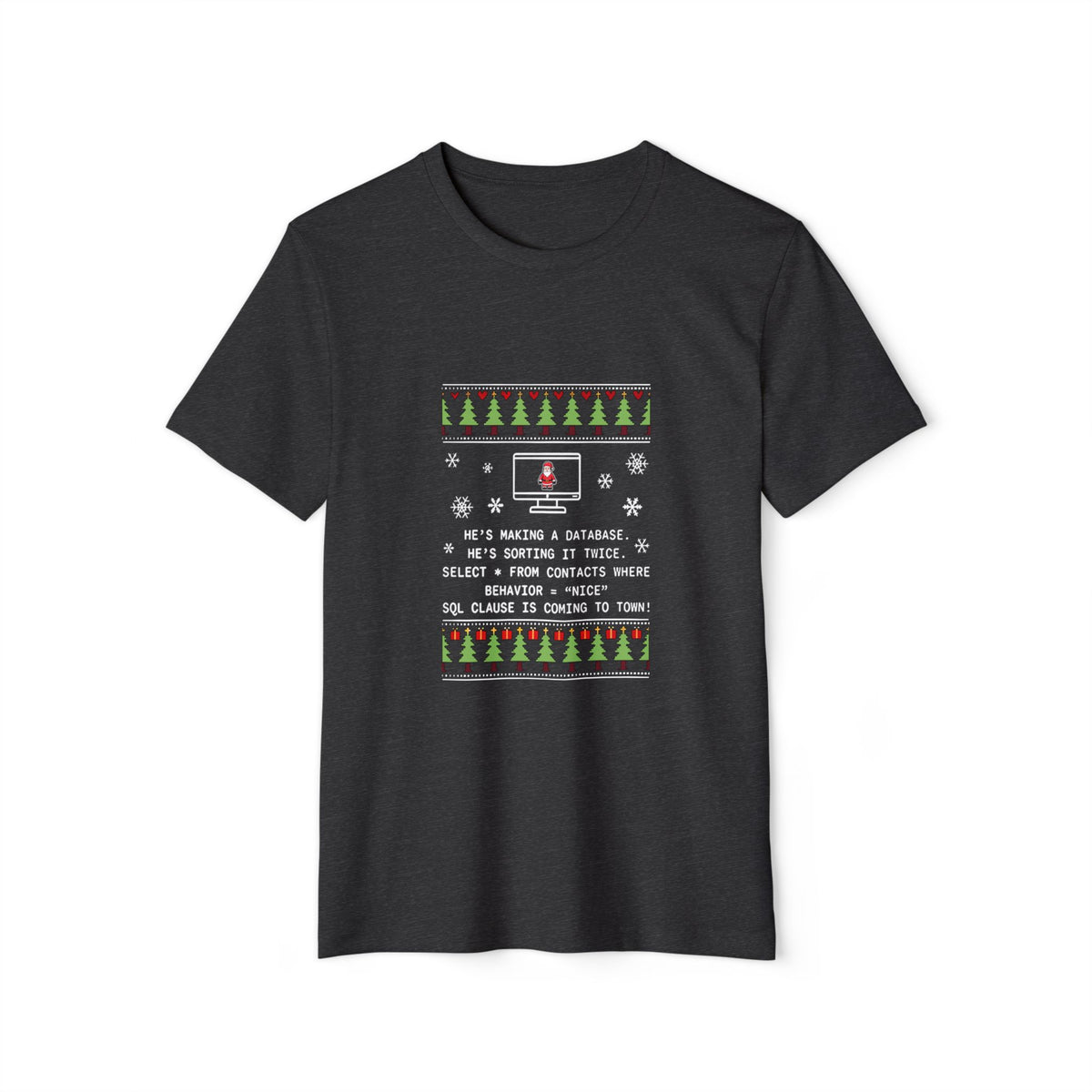 SQL Santa Clause Recycled Organic Tee
