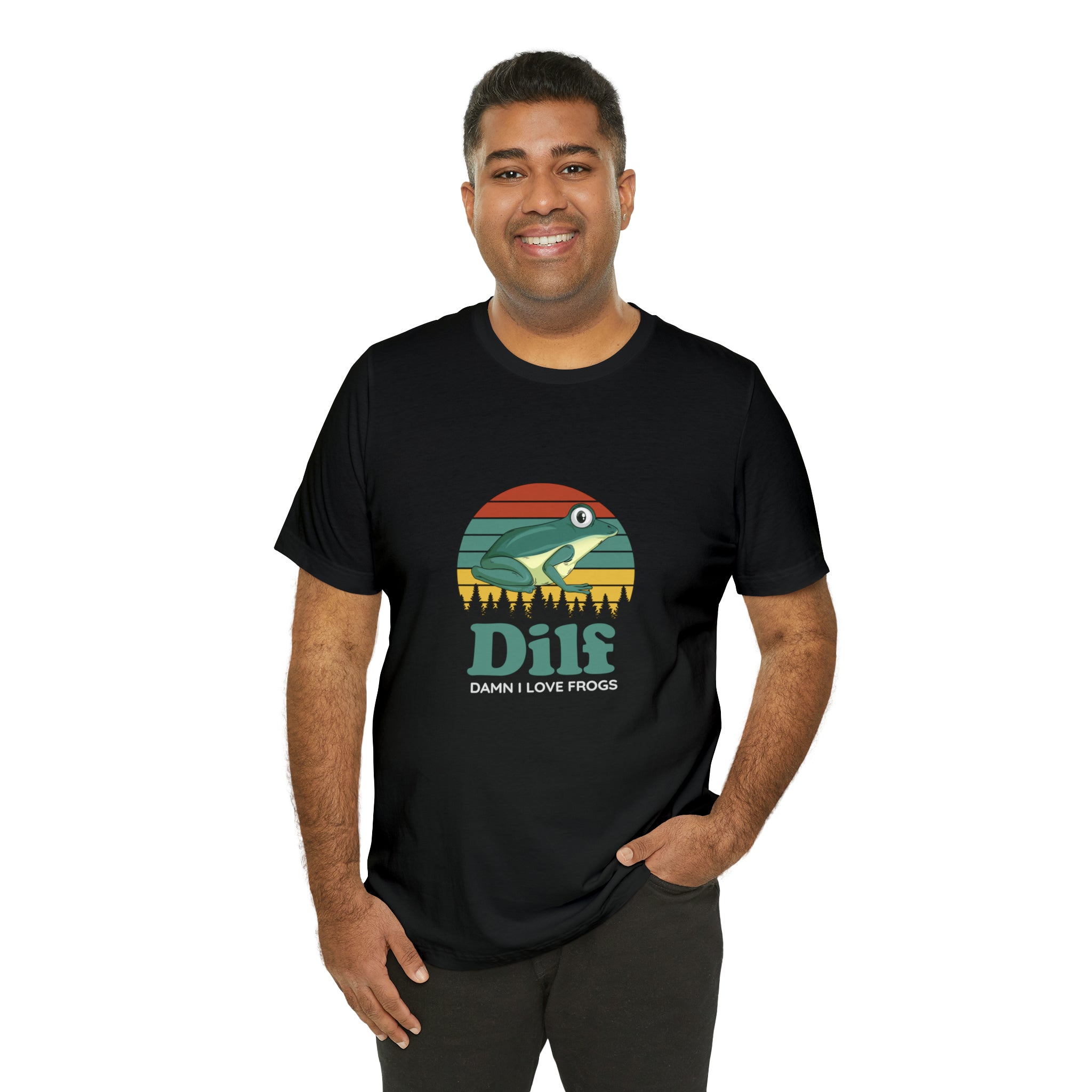 Printify's DILF T-Shirt for men's short sleeve t-shirt.