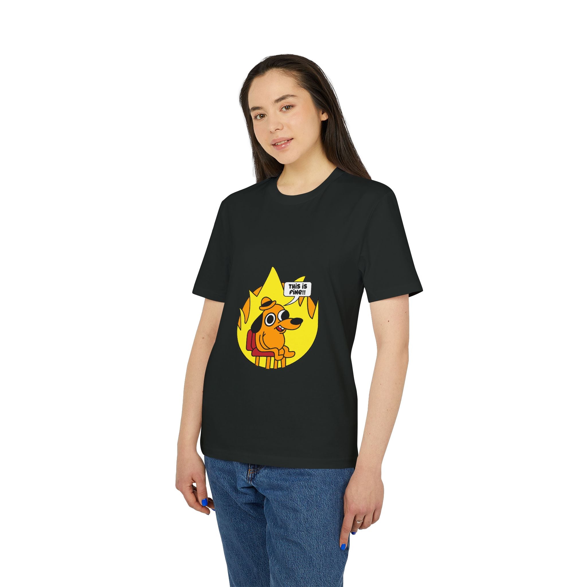 This is fine meme - Organic T-Shirt