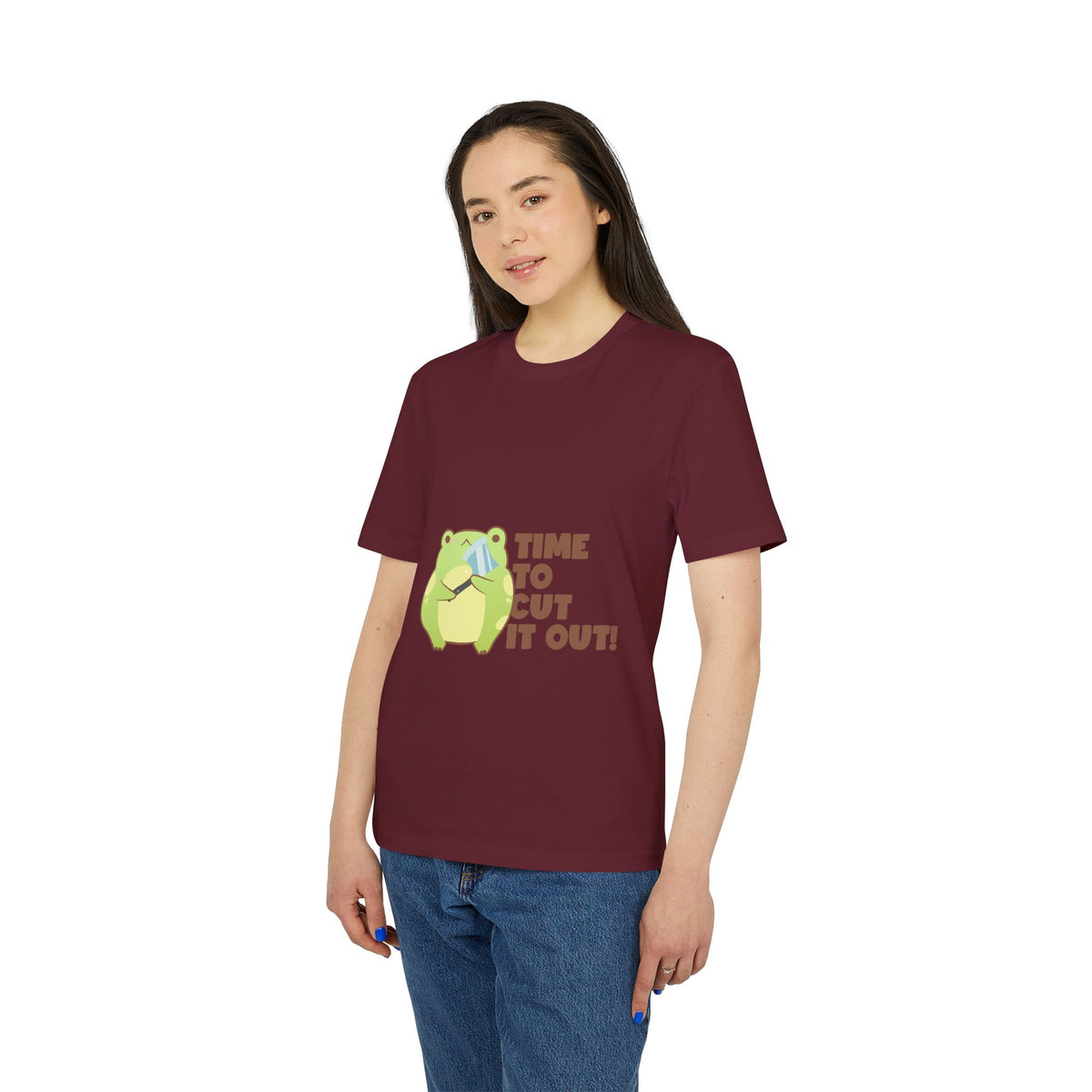 Time to Cut It Out Frog Organic Tee