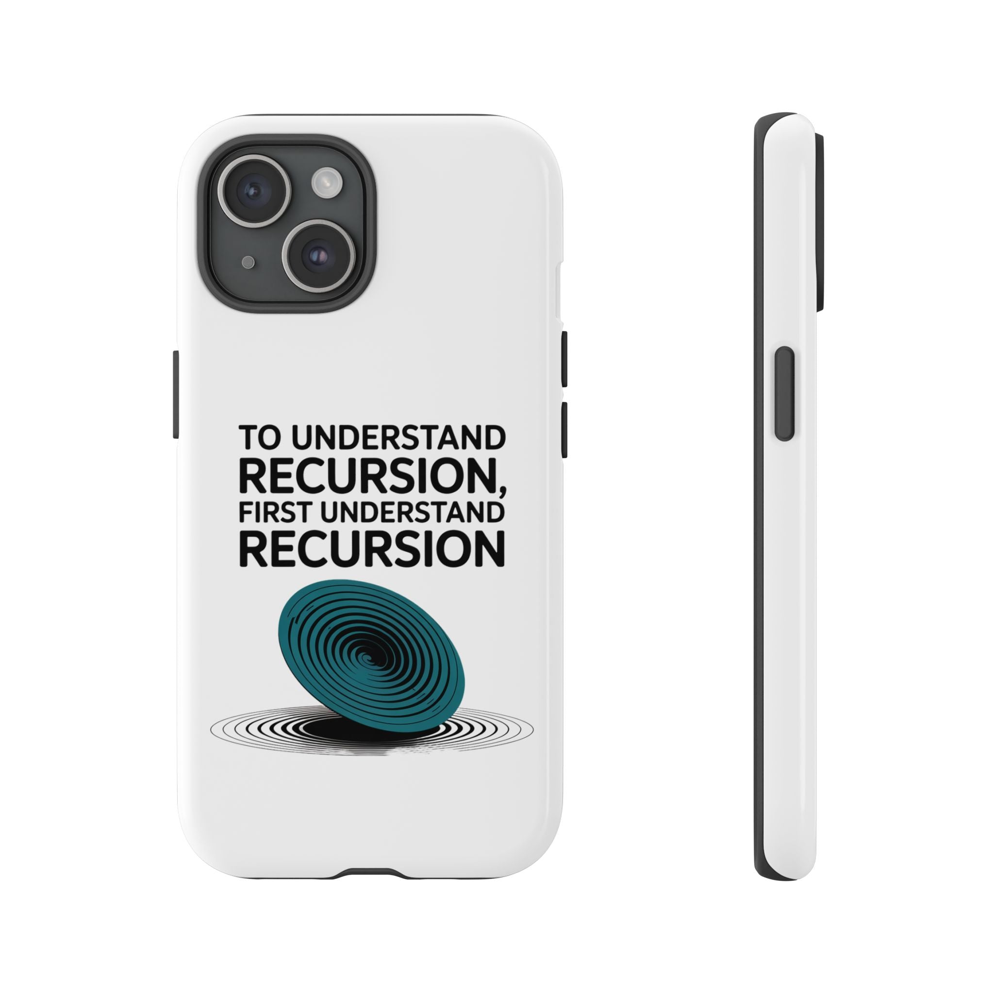 Recursion Black- Impact-Resistant Phone Case