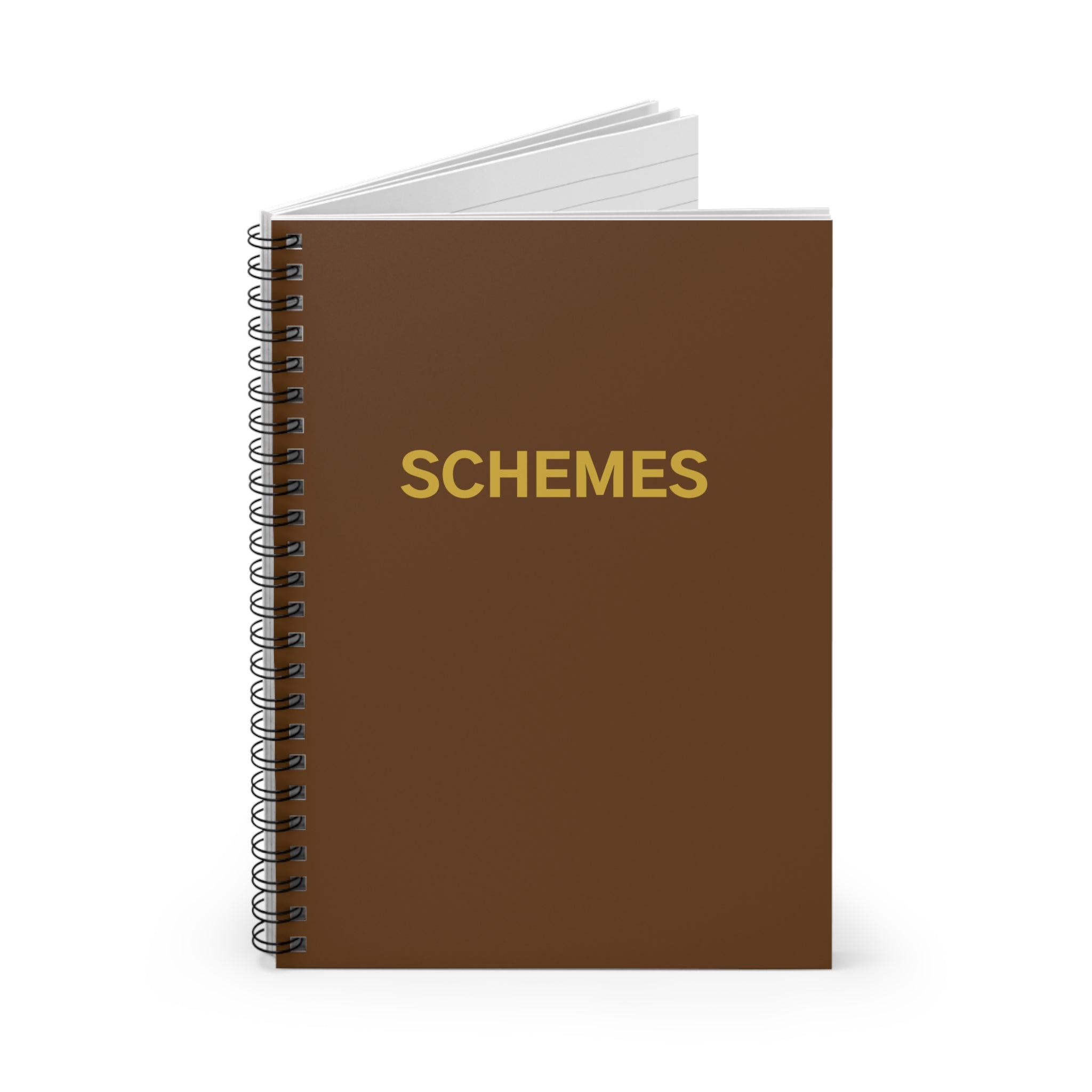 Spiral Notebook - Stylish 'SCHEMES' for Creative Minds