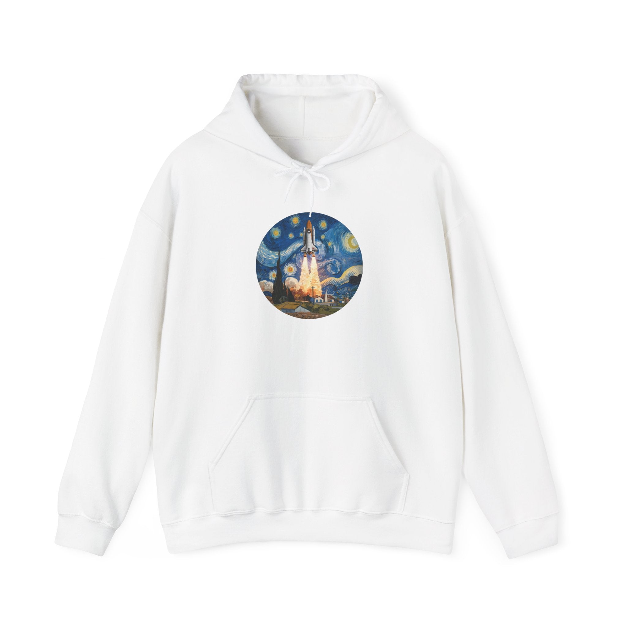 Van Gogh Spaceship - Hooded Sweatshirt