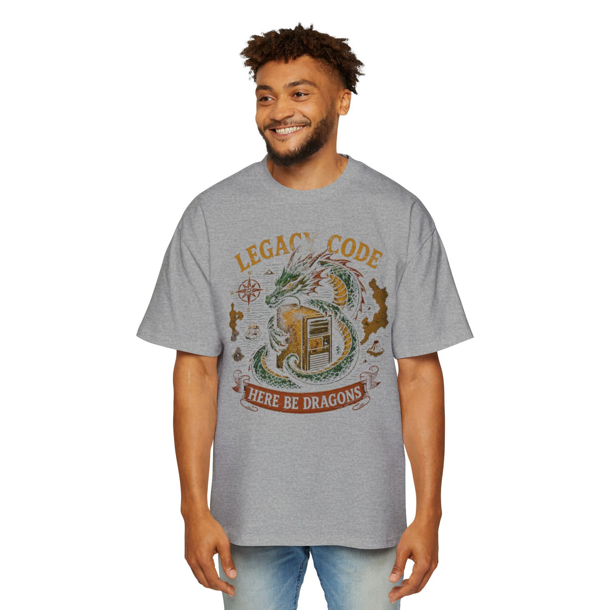 Legacy Code, Here Be Dragons Oversized Tee