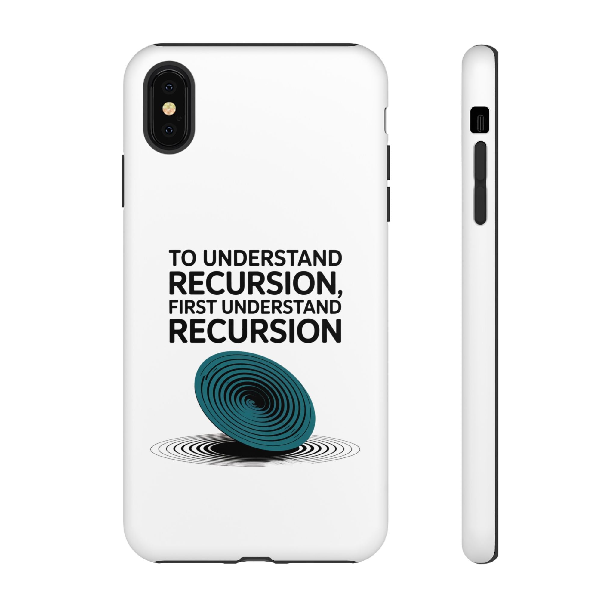 Recursion Black- Impact-Resistant Phone Case