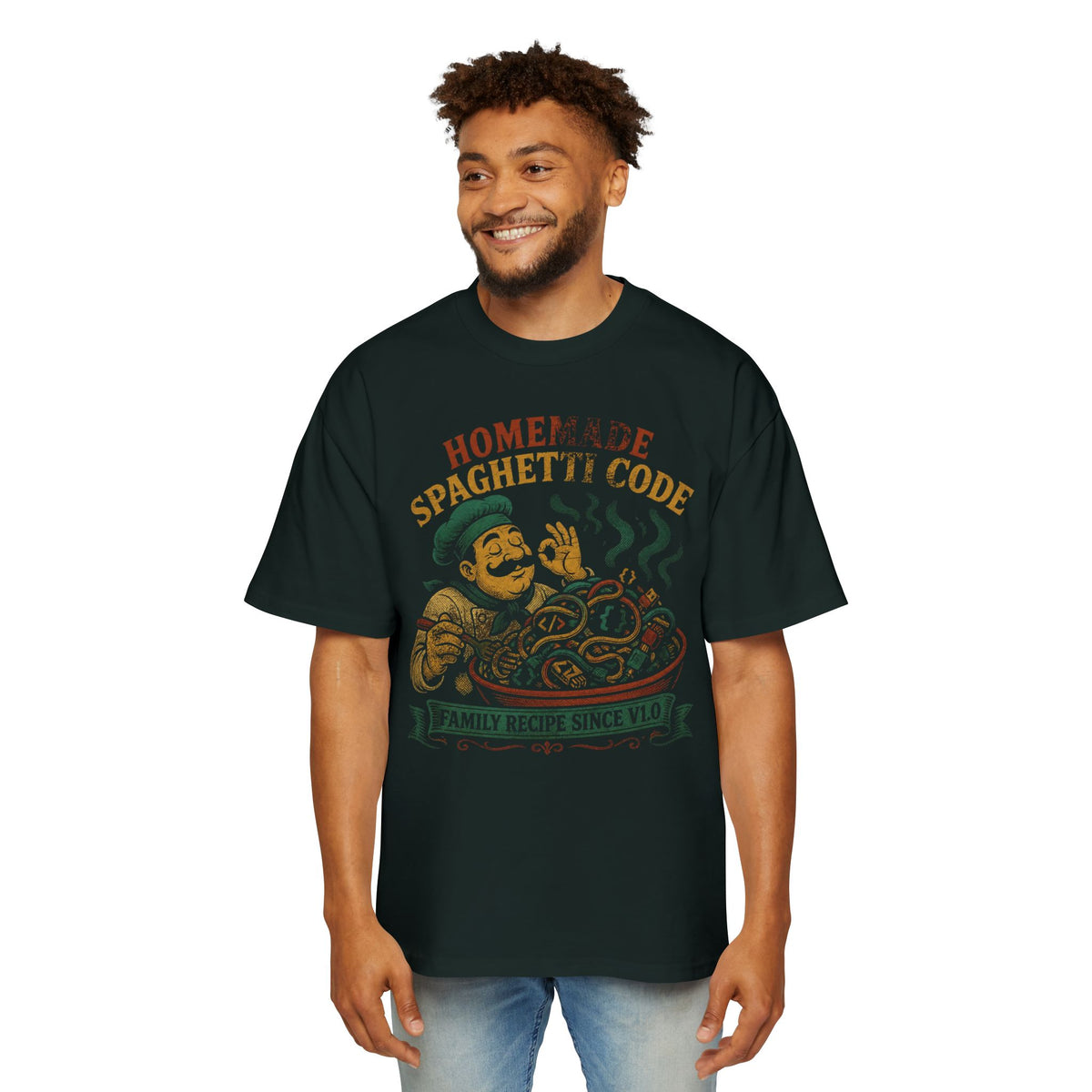 Homemade Spaghetti Code Oversized Tee