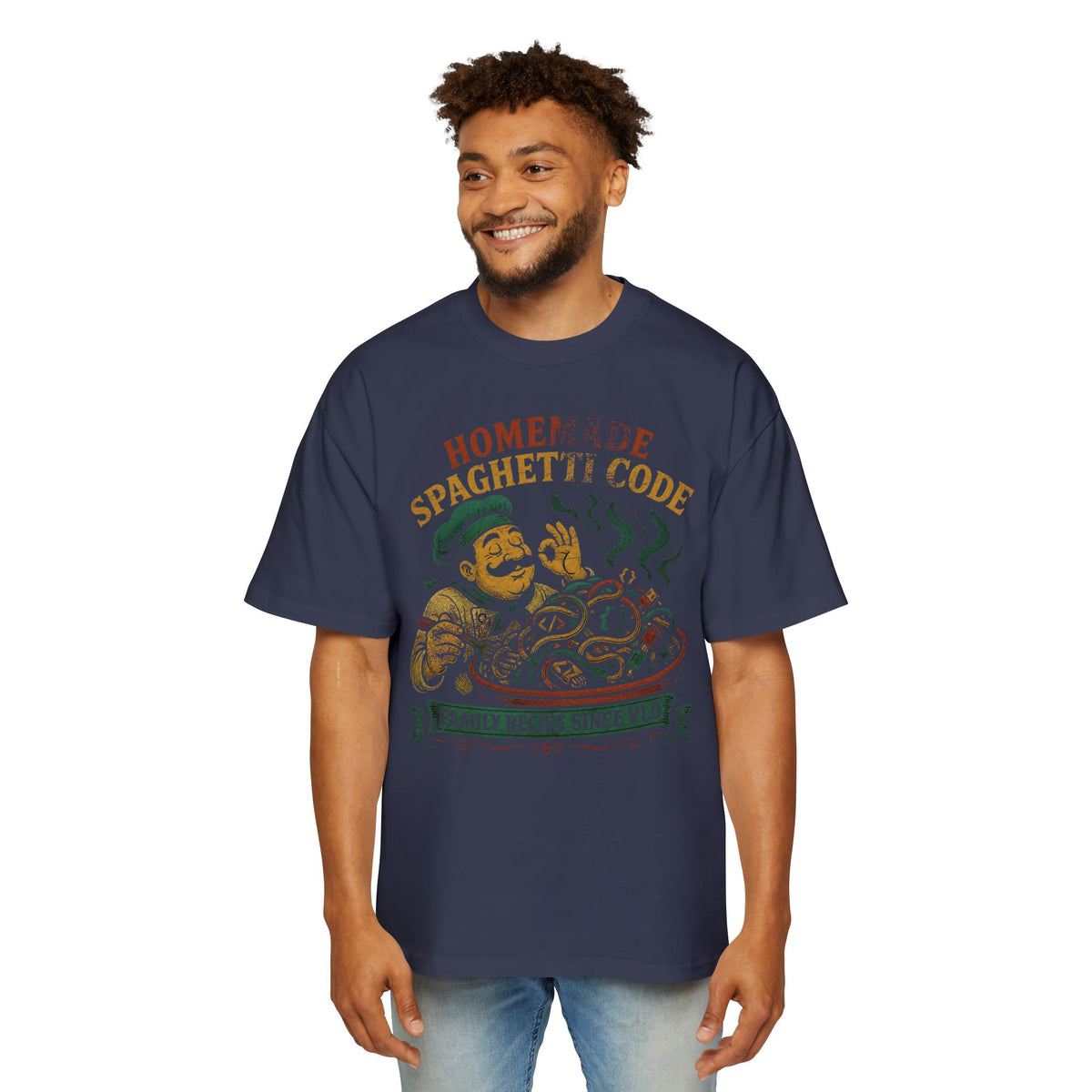 Homemade Spaghetti Code Oversized Tee