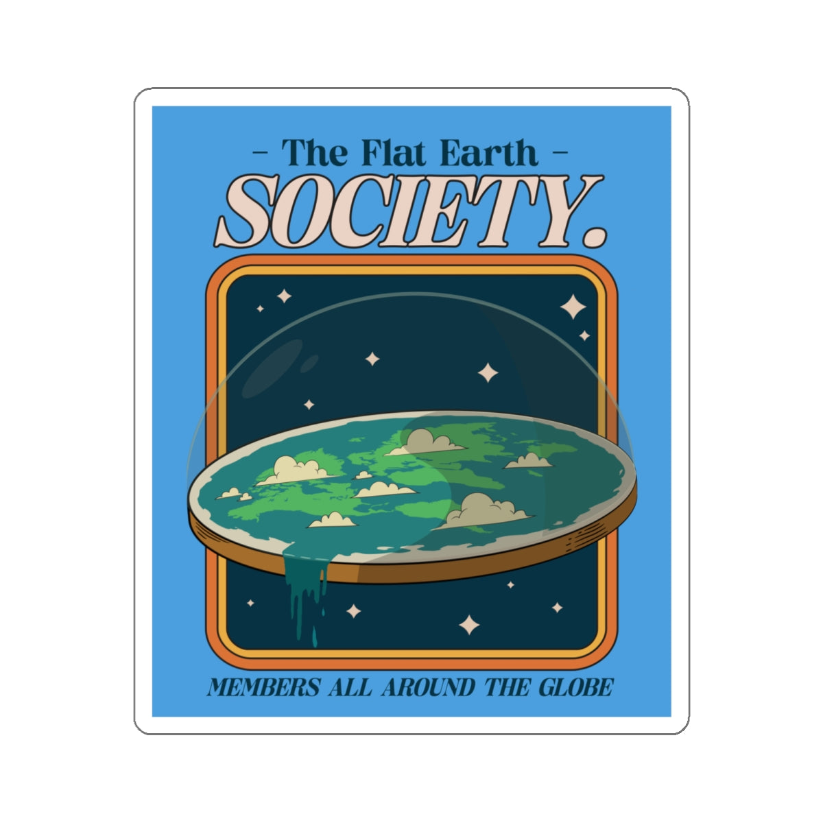 Flat Earth Society - Sticker