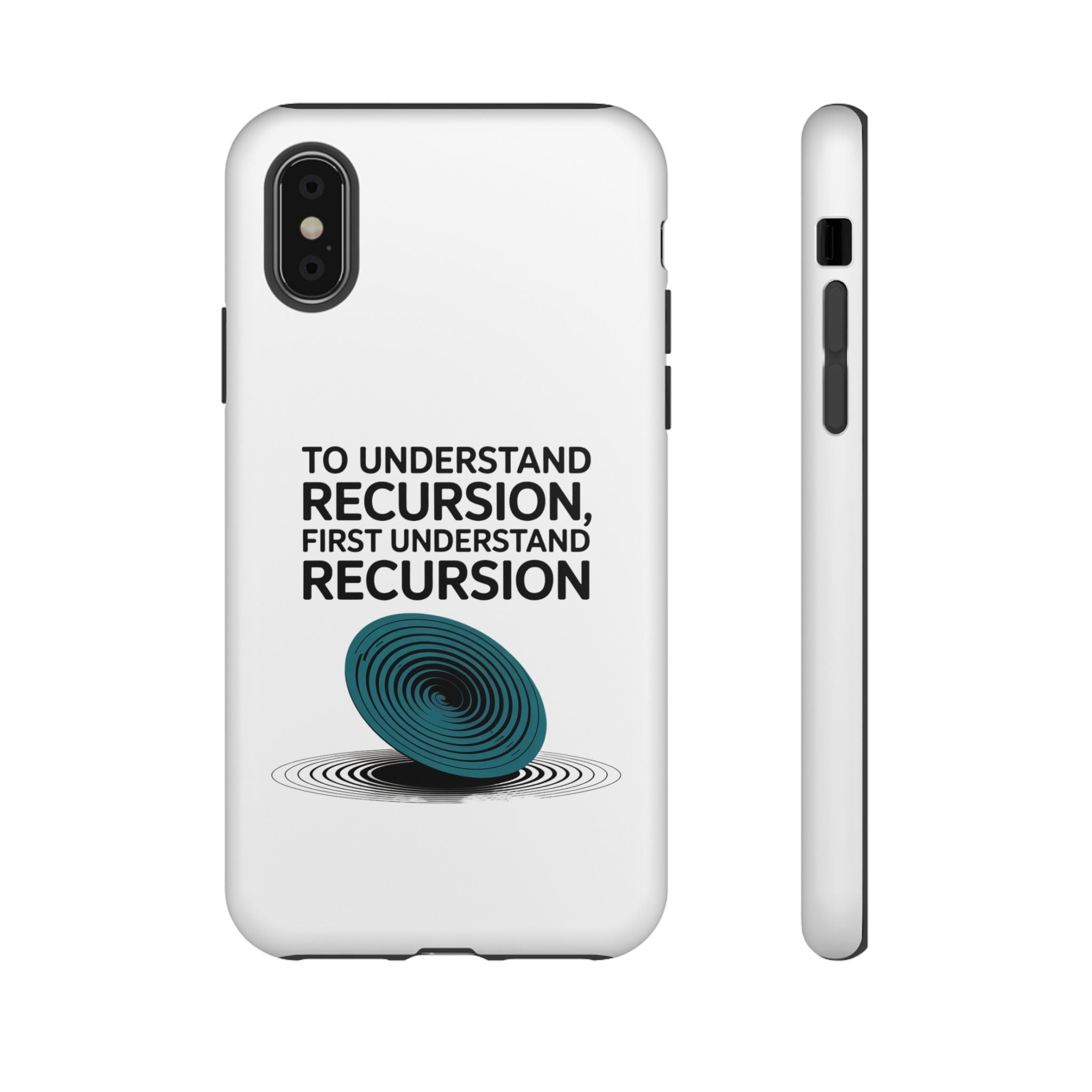 Recursion Black- Impact-Resistant Phone Case