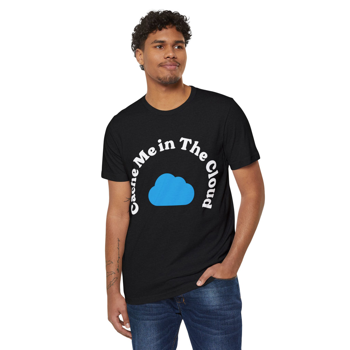 Cache Me in the Cloud Recycled Organic Tee