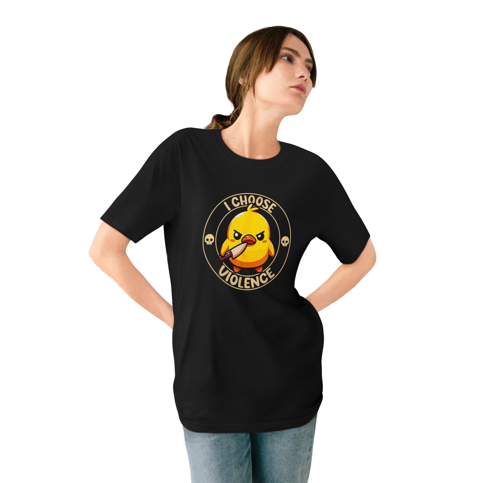 I Choose Violence Duck T-Shirt - Organic T-shirt