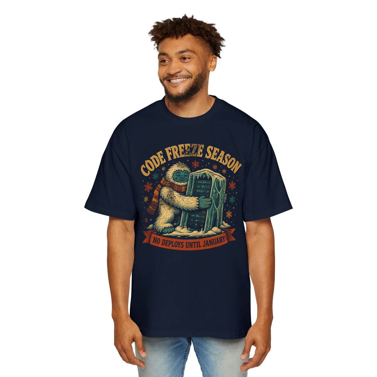Code Freeze Season, No Deploys Until January Oversized Tee