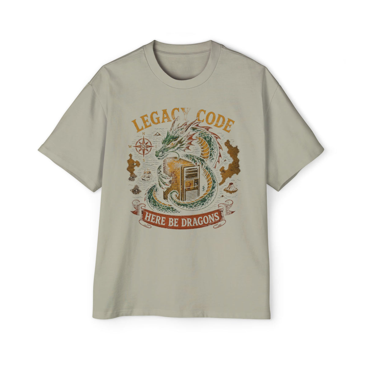 Legacy Code, Here Be Dragons Oversized Tee
