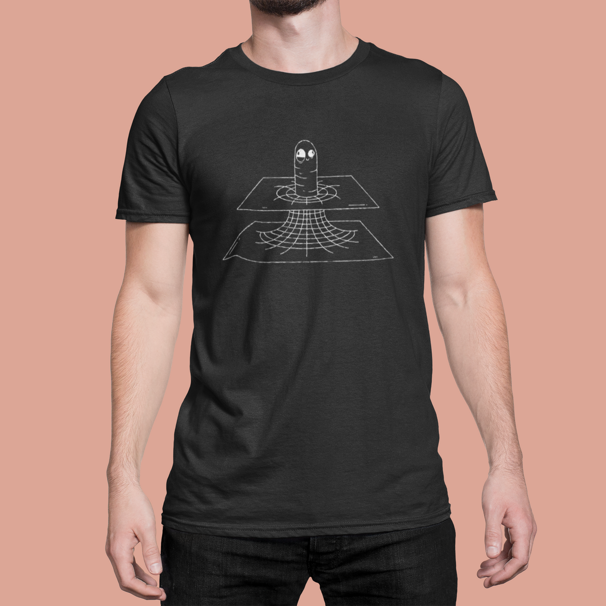 Worm Hole In Space T-Shirt | Sci-Fi Space Graphic Tee | Geekpsters