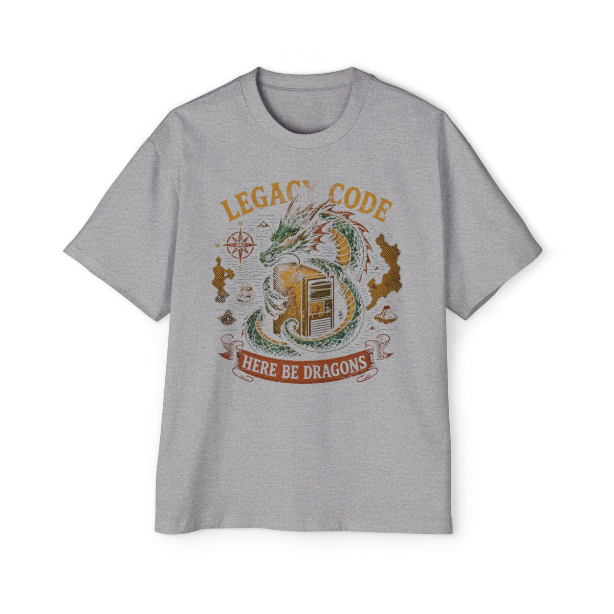 Legacy Code, Here Be Dragons Oversized Tee