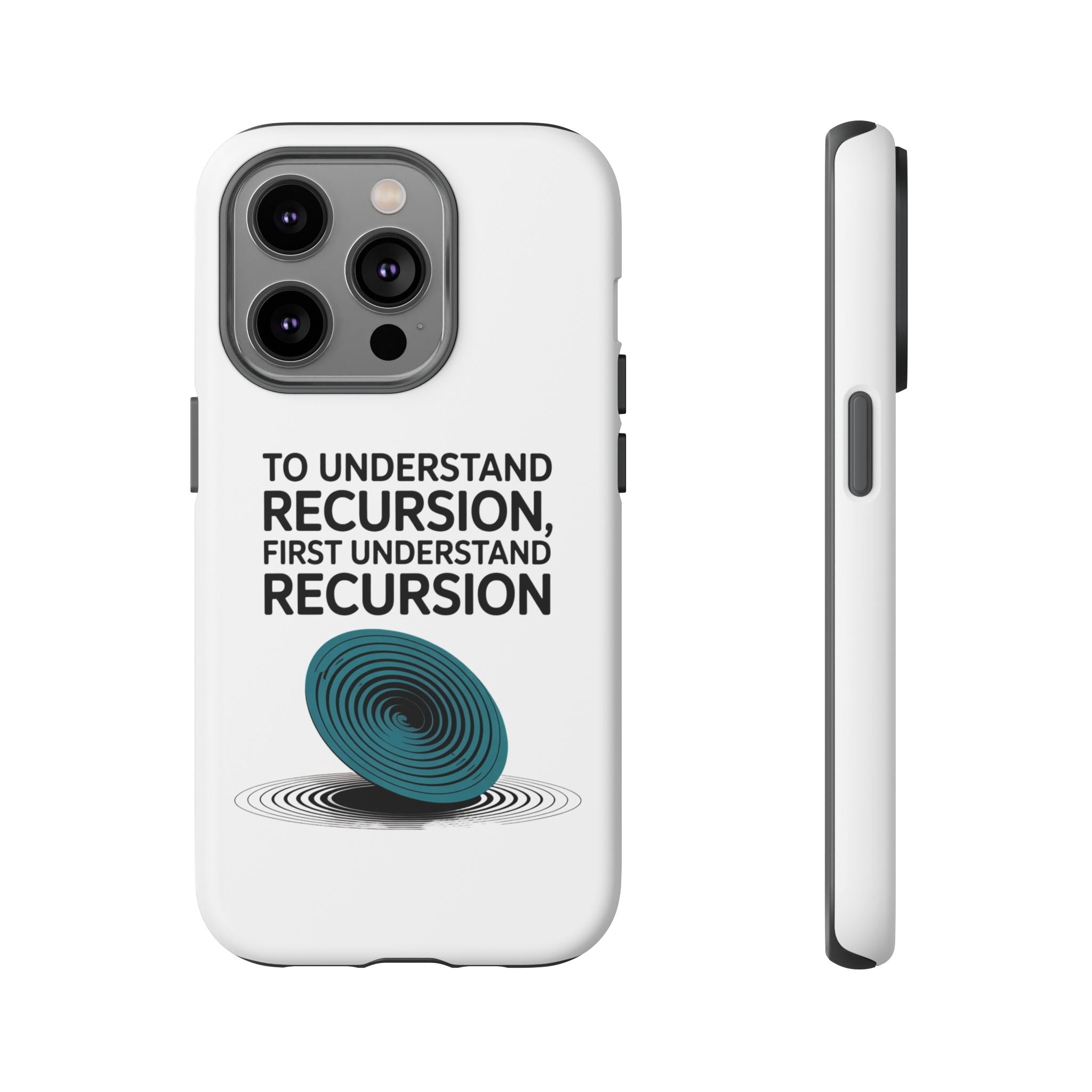 Recursion Black- Impact-Resistant Phone Case